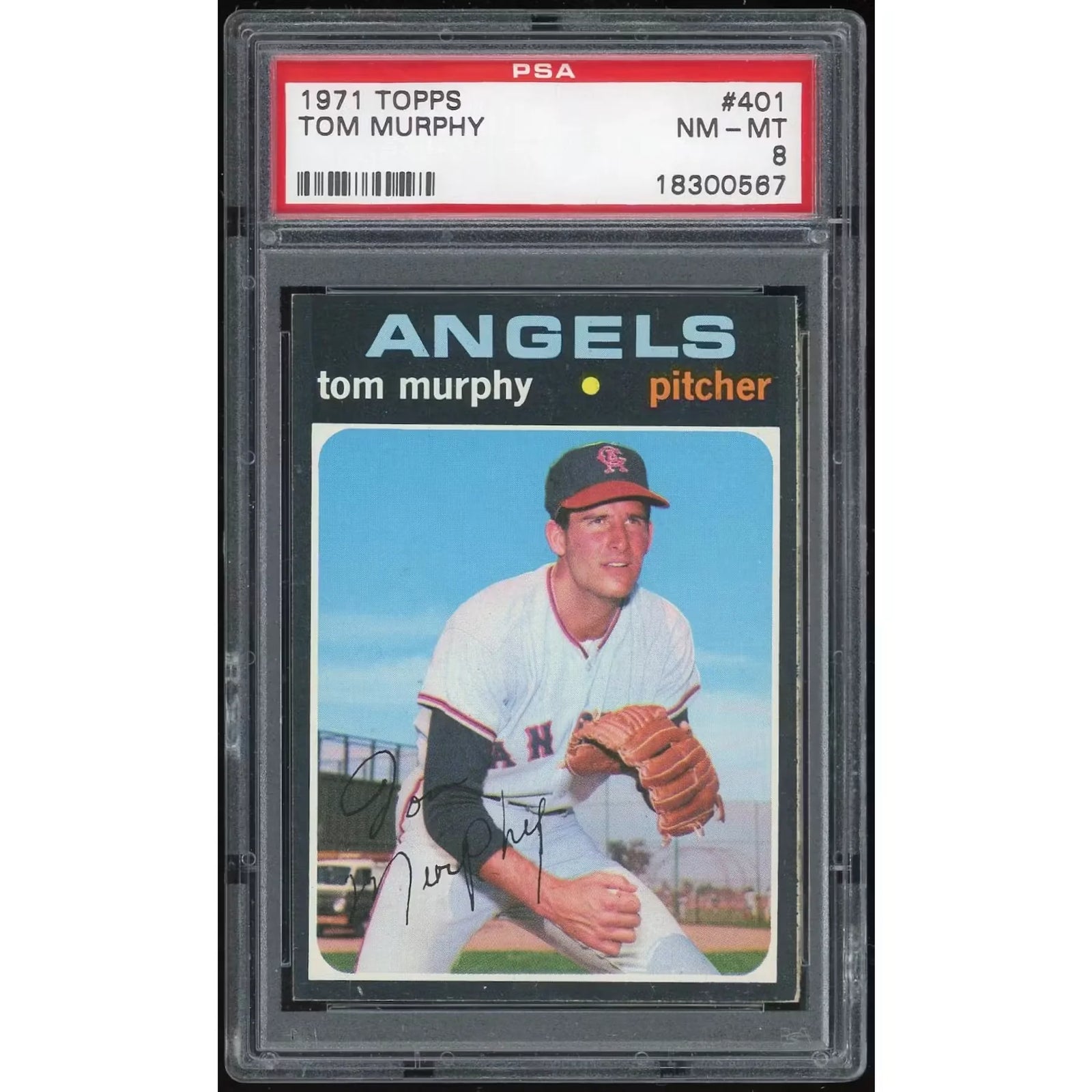 Tom Murphy 1971 Topps #401 Baseball Card | PSA 8