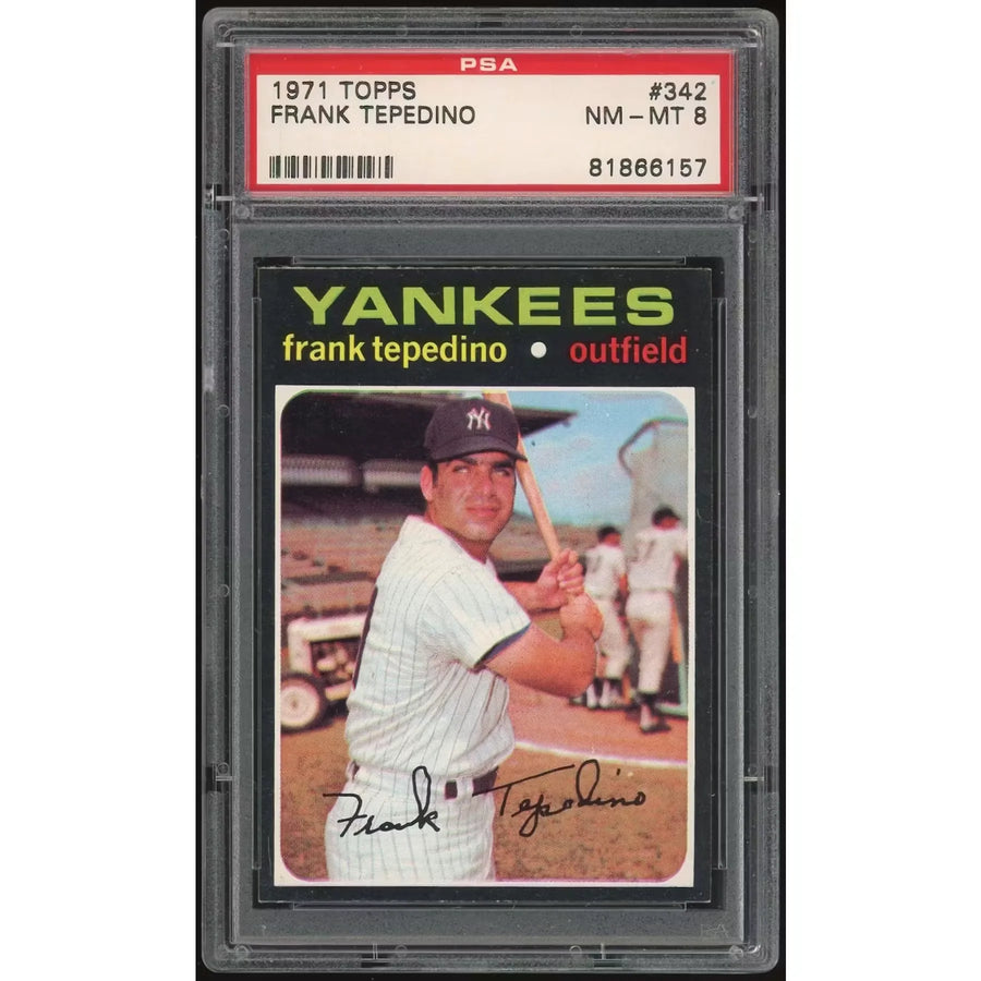 Frank Tepedino 1971 Topps #342 Card | PSA 8