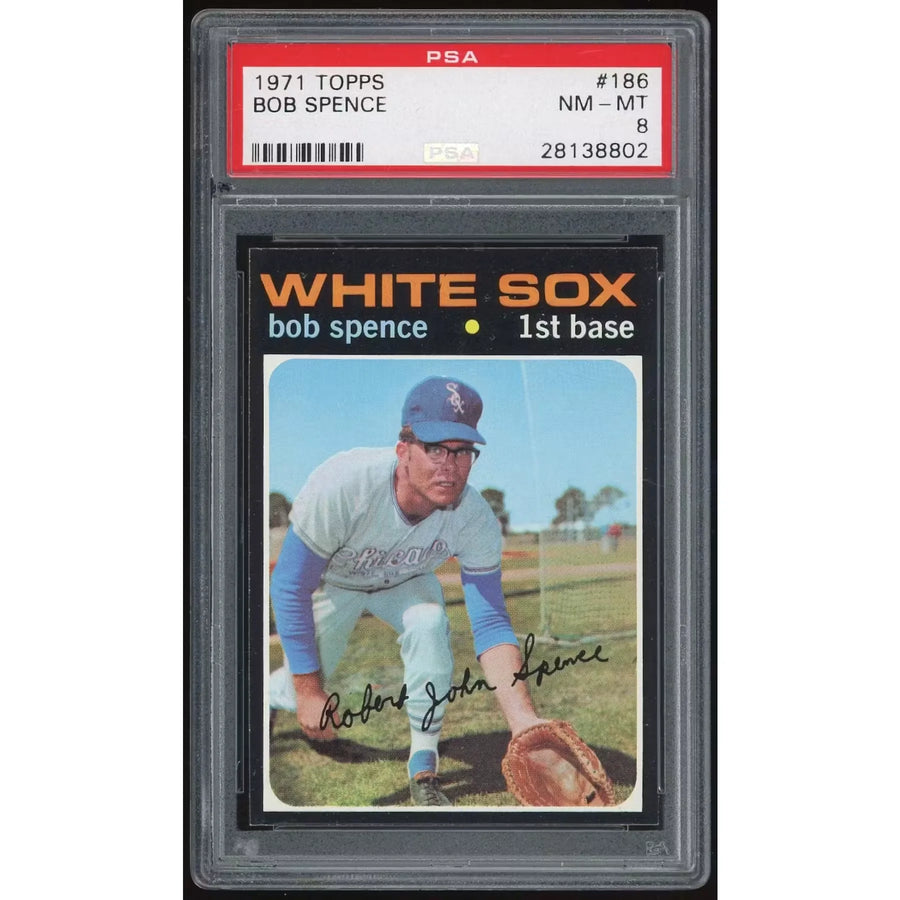 Bob Spence 1971 Topps #186 Rookie Card | PSA 8