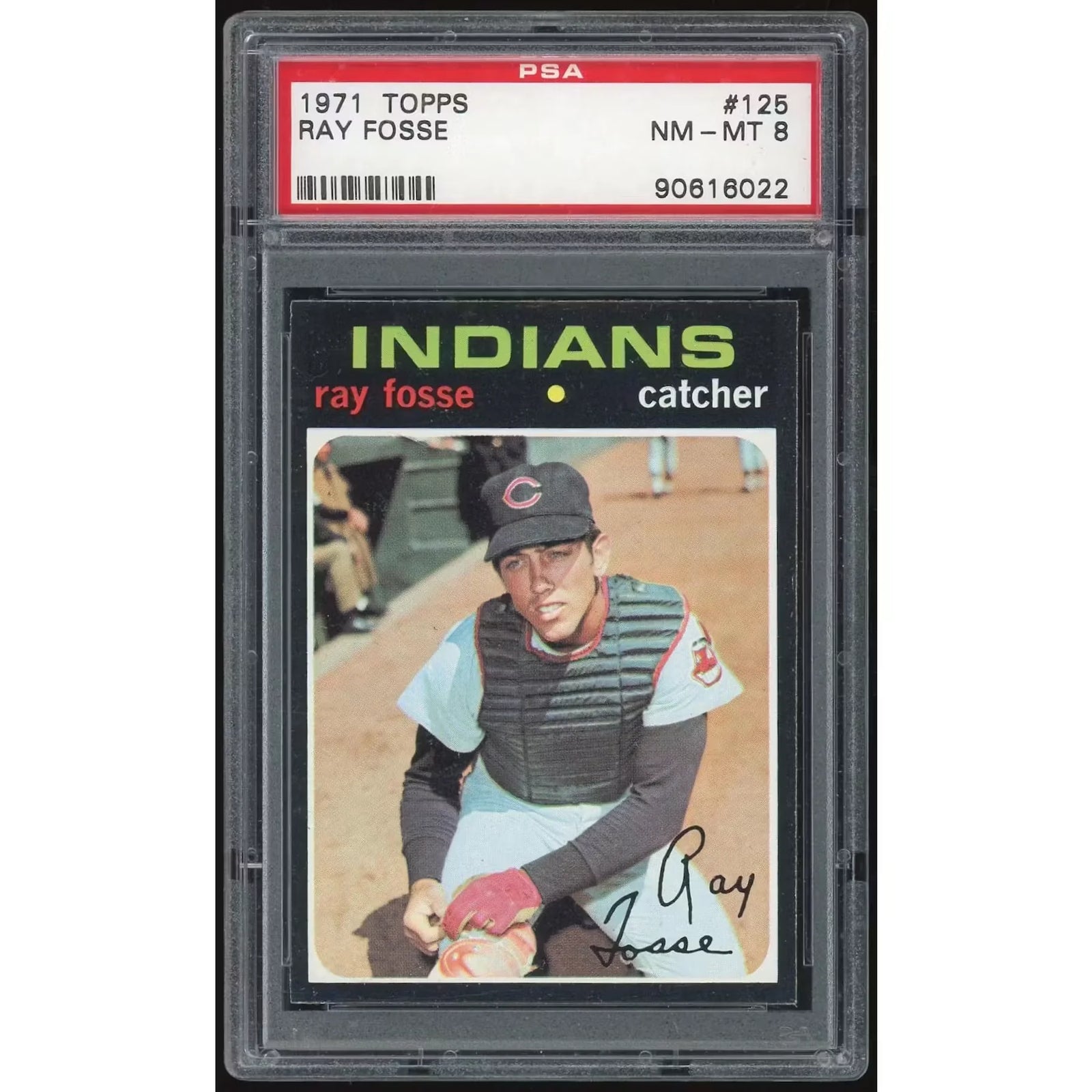 1971 Topps Ray Fosse #125 Baseball Card | PSA 8