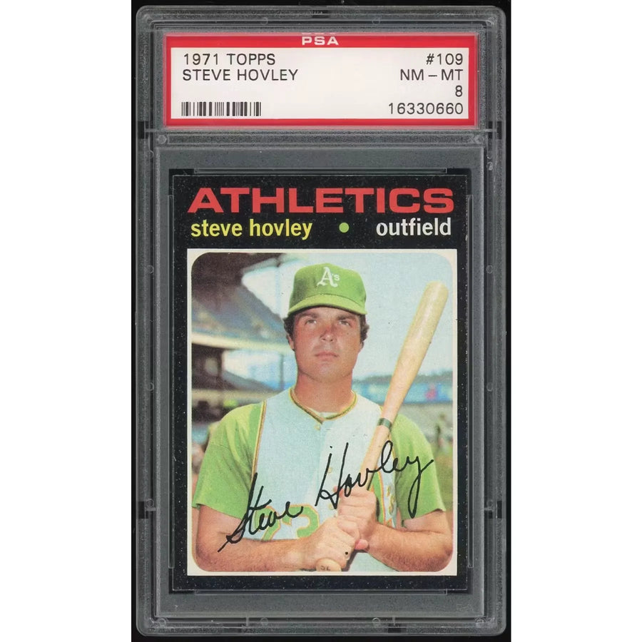 Steve Hovley 1971 Topps #109 Baseball Card | PSA 8