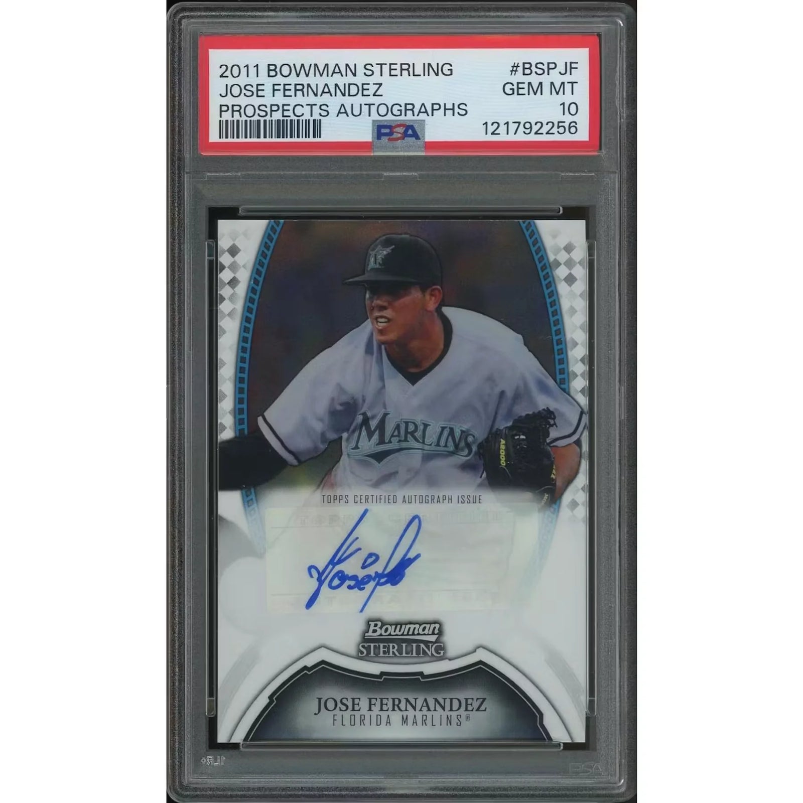 Jose Fernandez 2011 Bowman Sterling Rookie Auto | PSA 10