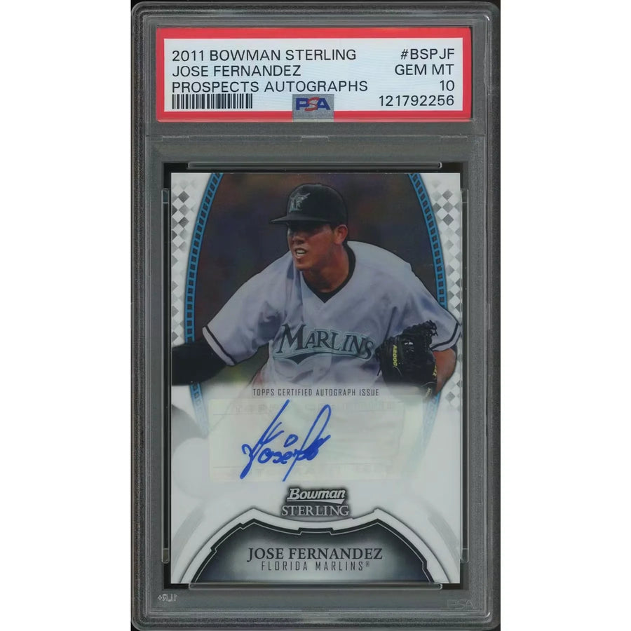 Jose Fernandez 2011 Bowman Sterling Rookie Auto | PSA 10