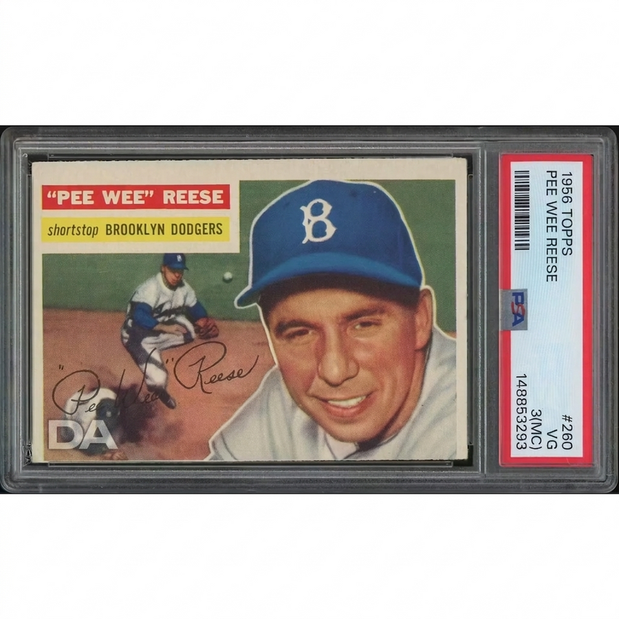 Pee Wee Reese 1956 Topps Baseball Card #260 | PSA 3 VG