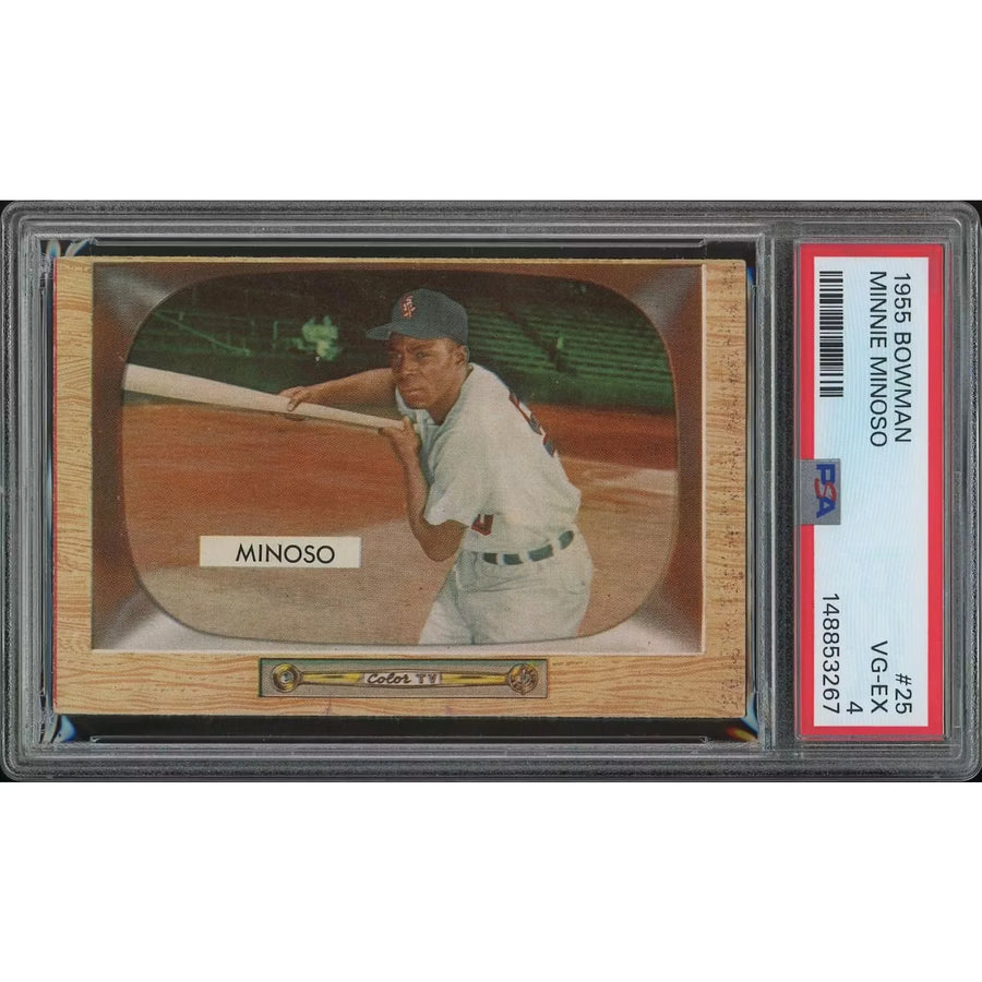 Minnie Minoso 1955 Bowman Baseball Card #25 | PSA 4 VG-EX