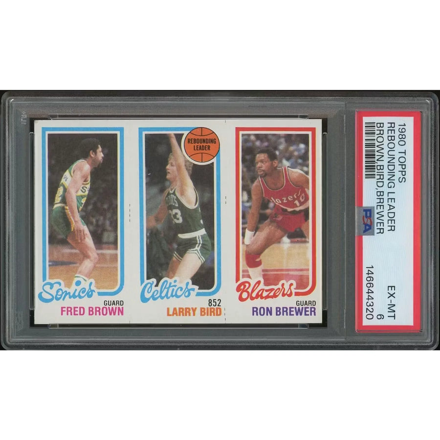 Larry Bird Rookie Card | 1980-81 Topps Basketball PSA 6