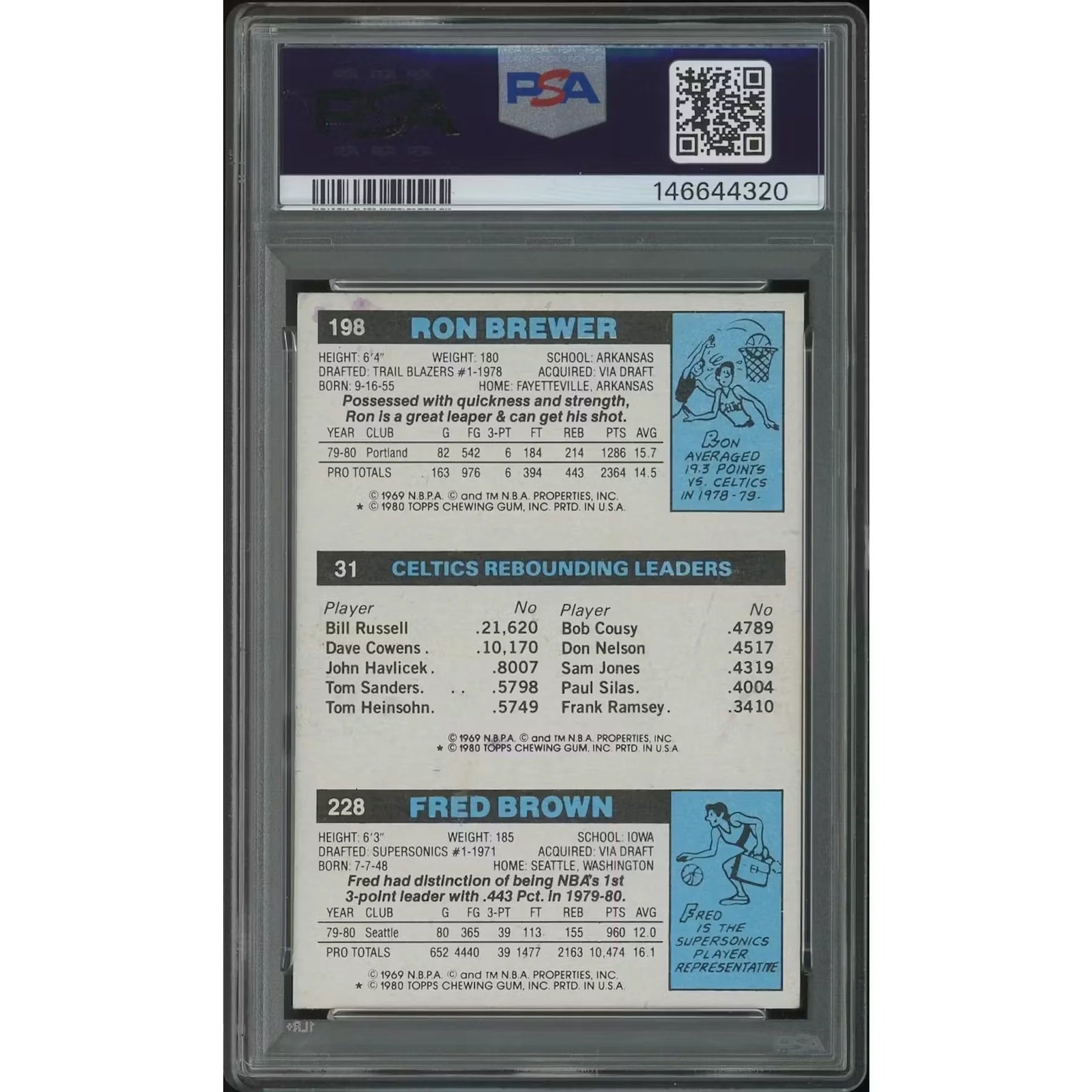 Larry Bird Rookie Card | 1980-81 Topps Basketball PSA 6