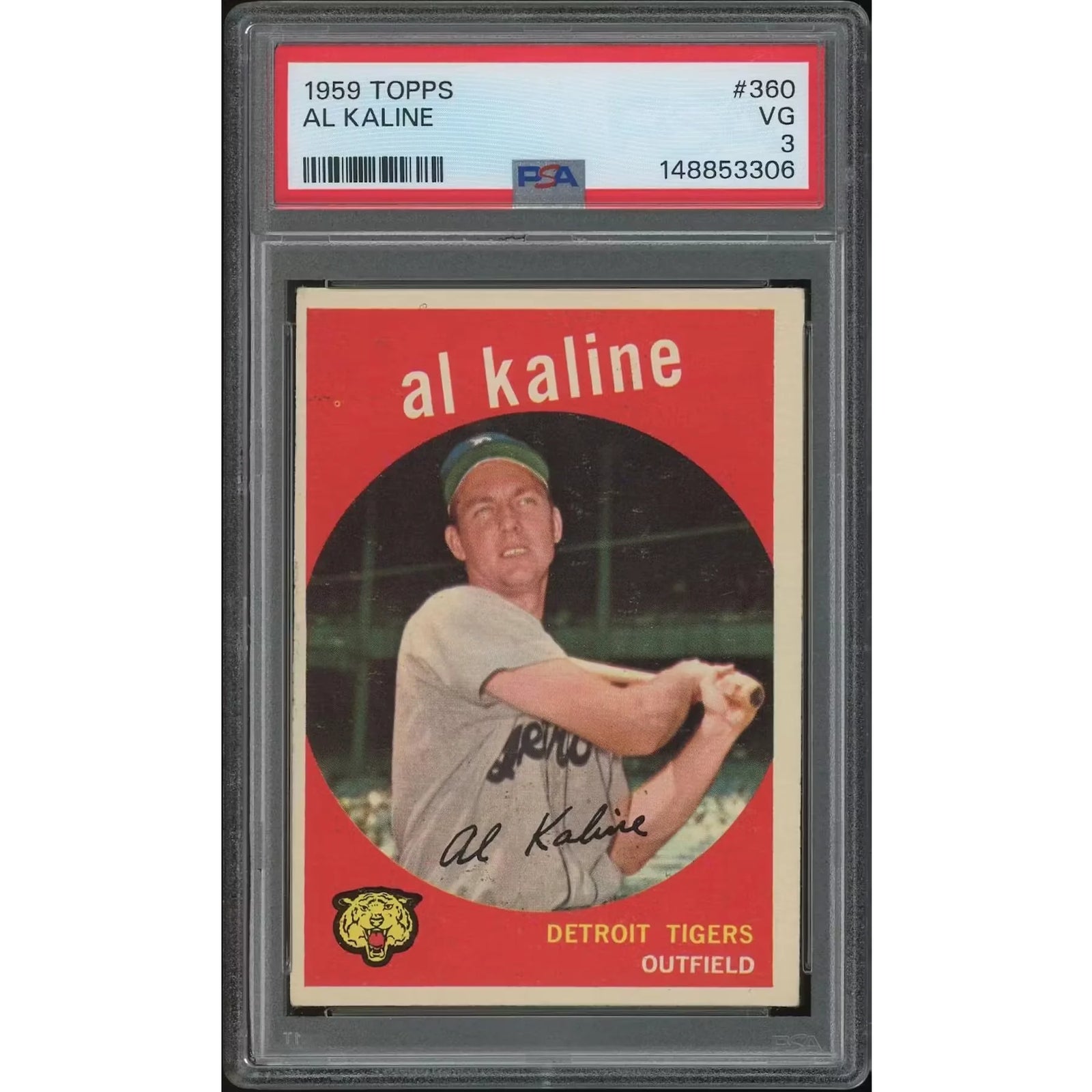 Al Kaline 1959 Topps Baseball Card #360 | PSA 3 (VG)