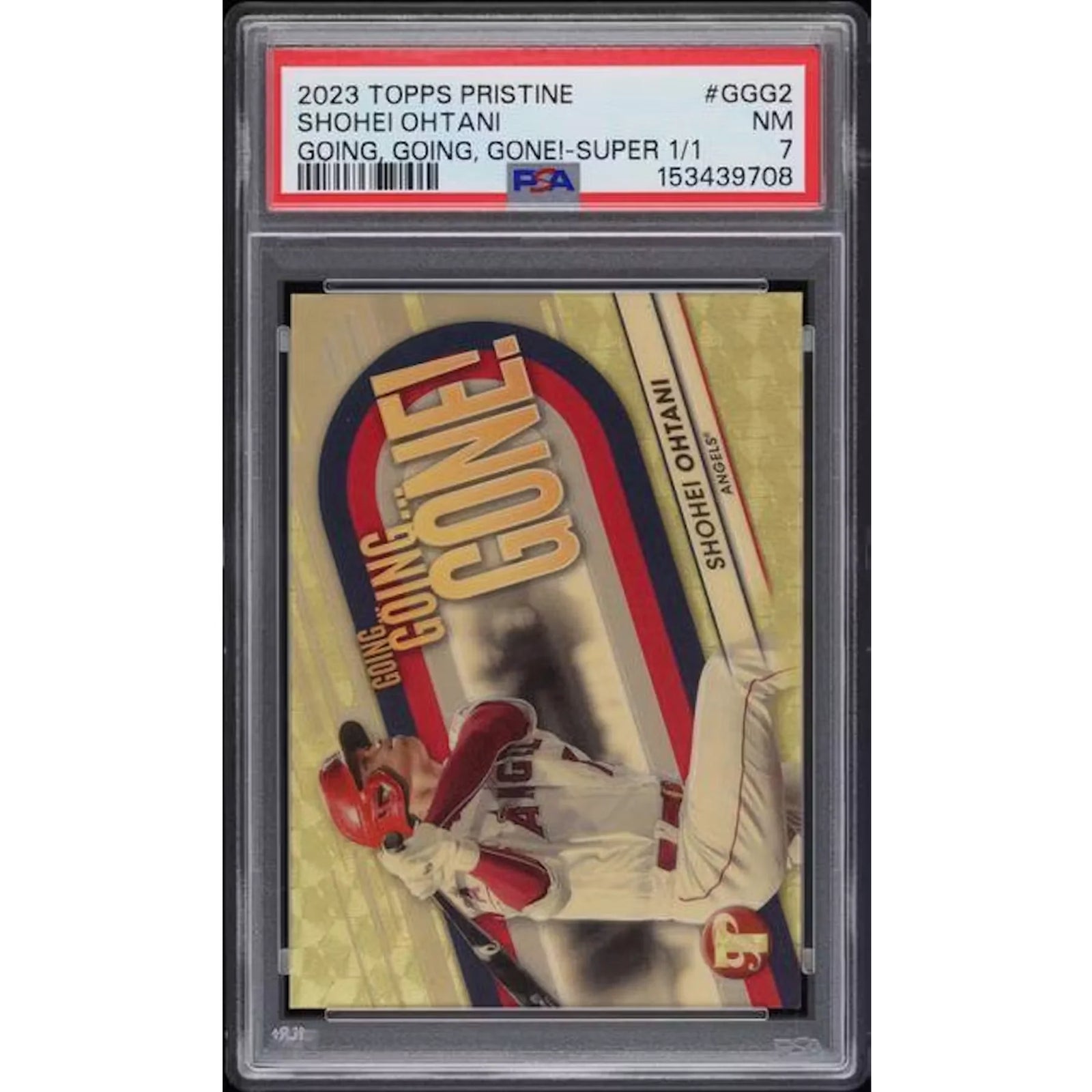 Shohei Ohtani Signed 2023 Topps Pristine Superfractor | 1/1 PSA 7