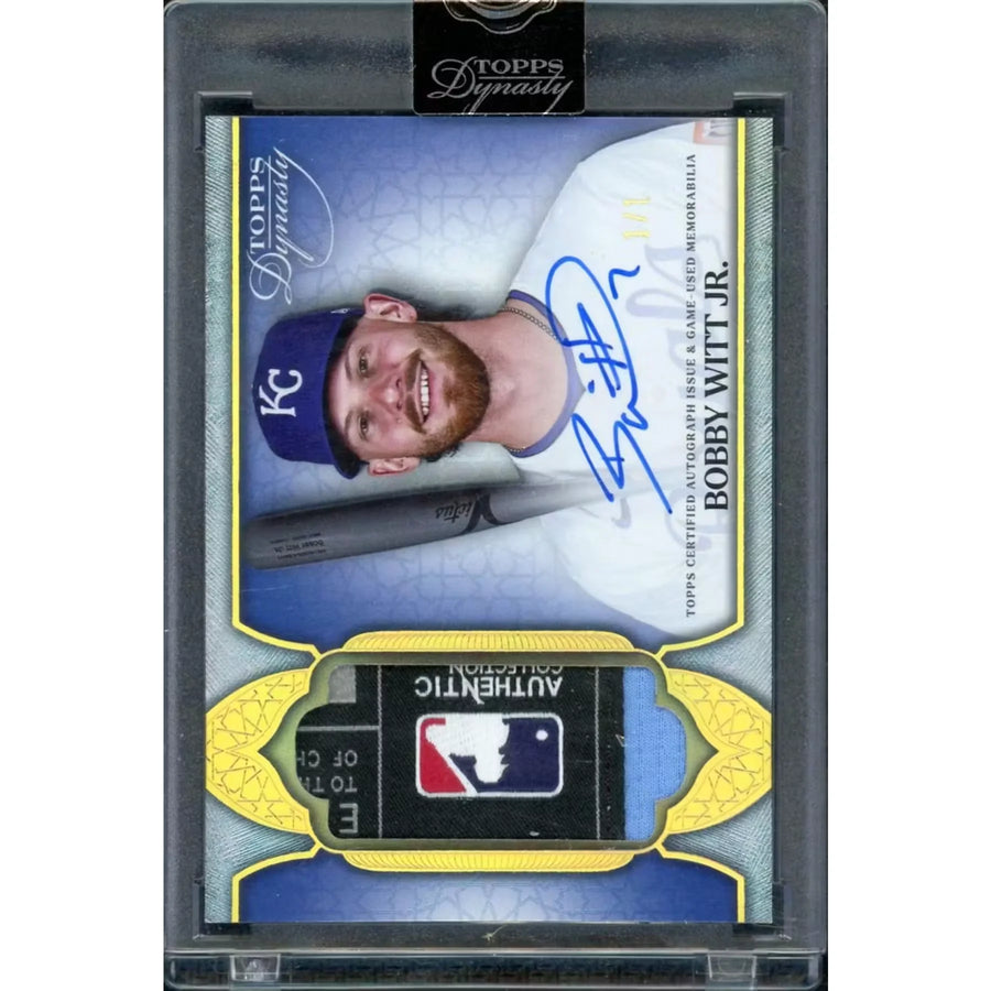Bobby Witt Jr 2025 Topps Dynasty Tag Patch Auto | 1/1