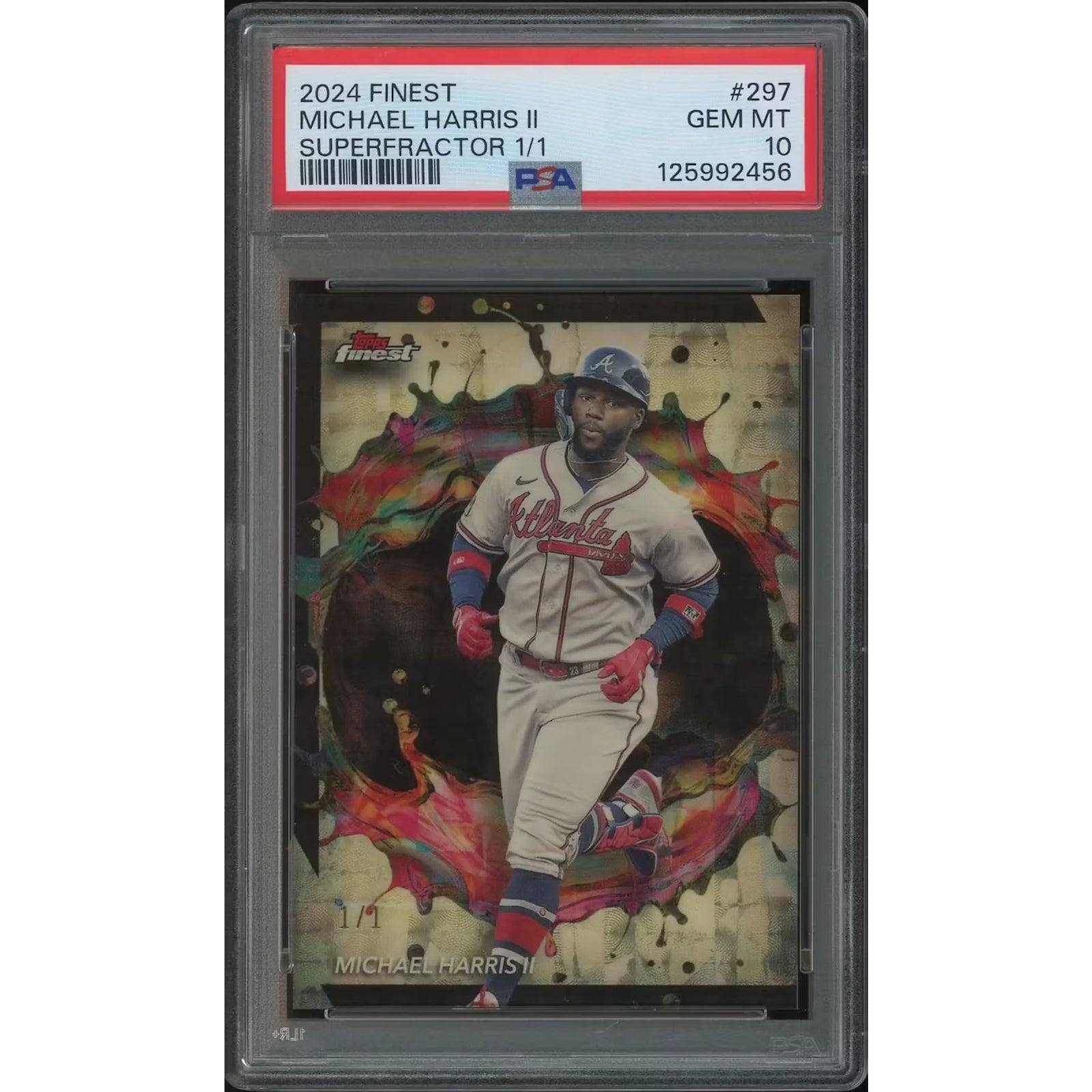 Michael Harris II 2024 Topps Finest Superfractor #1/1 | PSA 10 Gem Mint