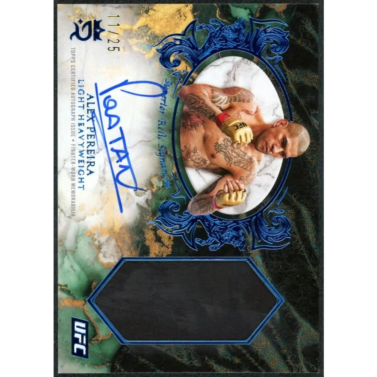 Alex Pereira Signed 2025 Topps Royalty UFC Card | Superior Relic Auto/25
