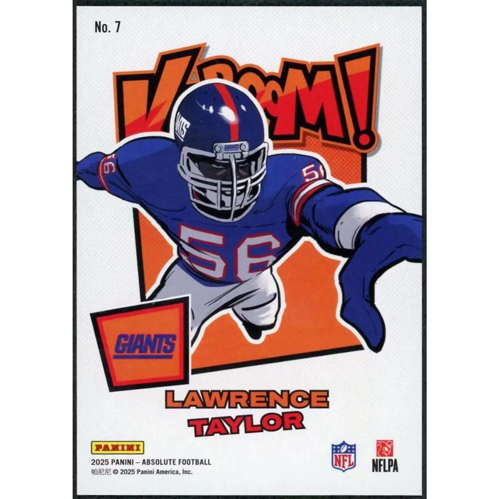 Lawrence Taylor 2025 Panini Absolute Kaboom Card #7