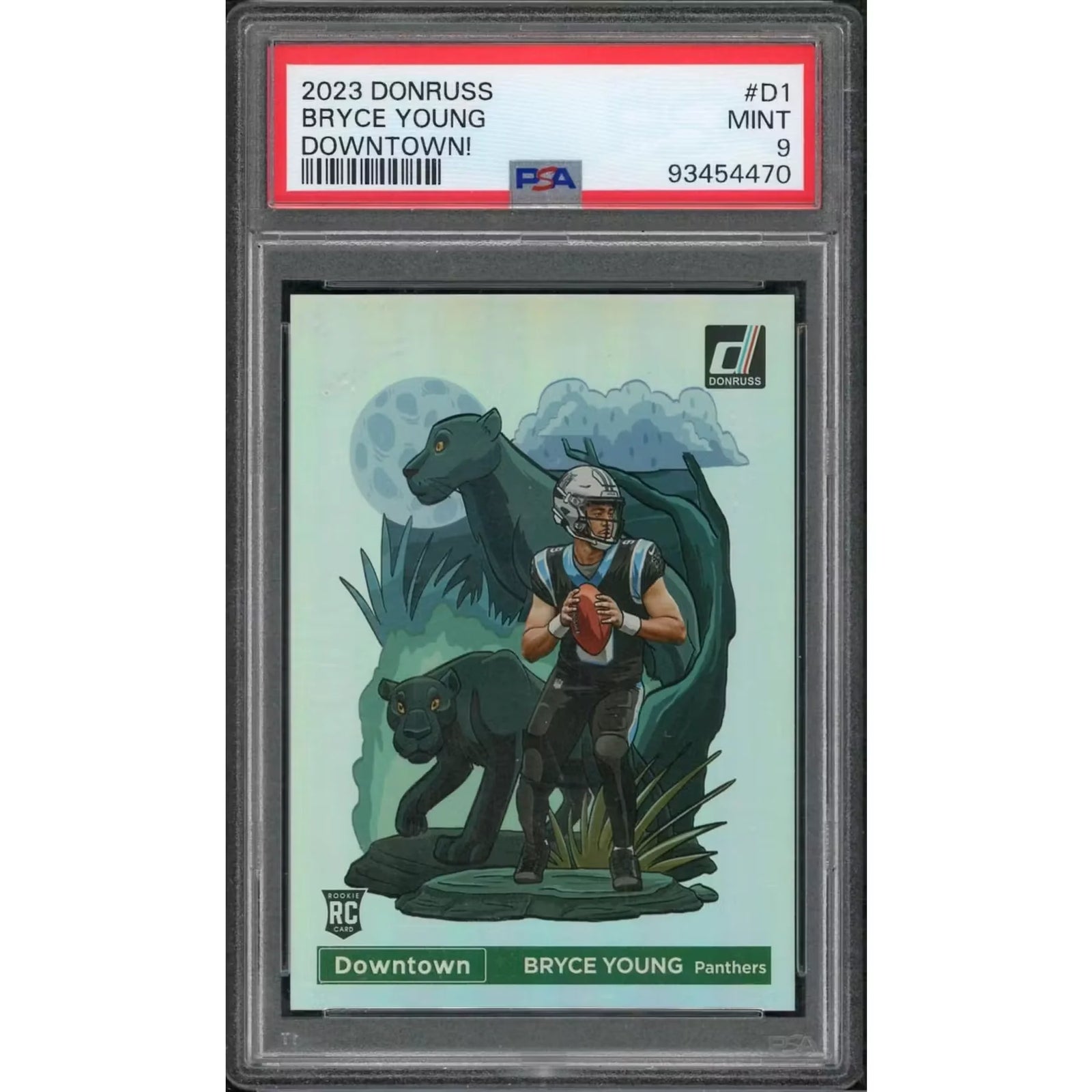 Bryce Young 2023 Panini Donruss Downtown Rookie #D1 | PSA 9