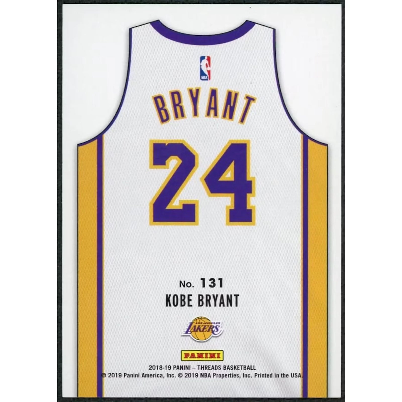 Kobe Bryant 2018-19 Panini Threads Premium Card | #131