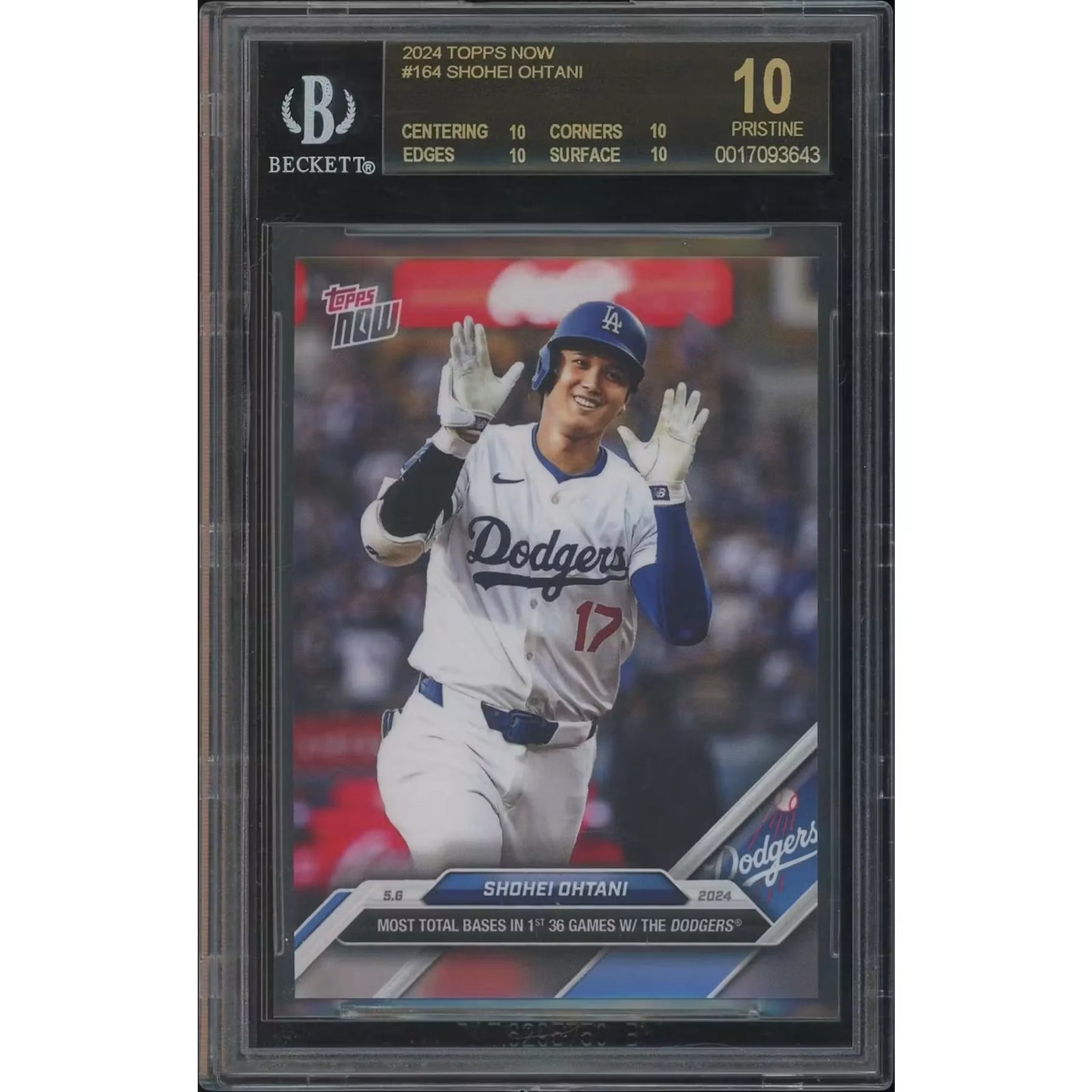 Shohei Ohtani 2024 Topps Now Baseball #164 | BGS 10 Pristine