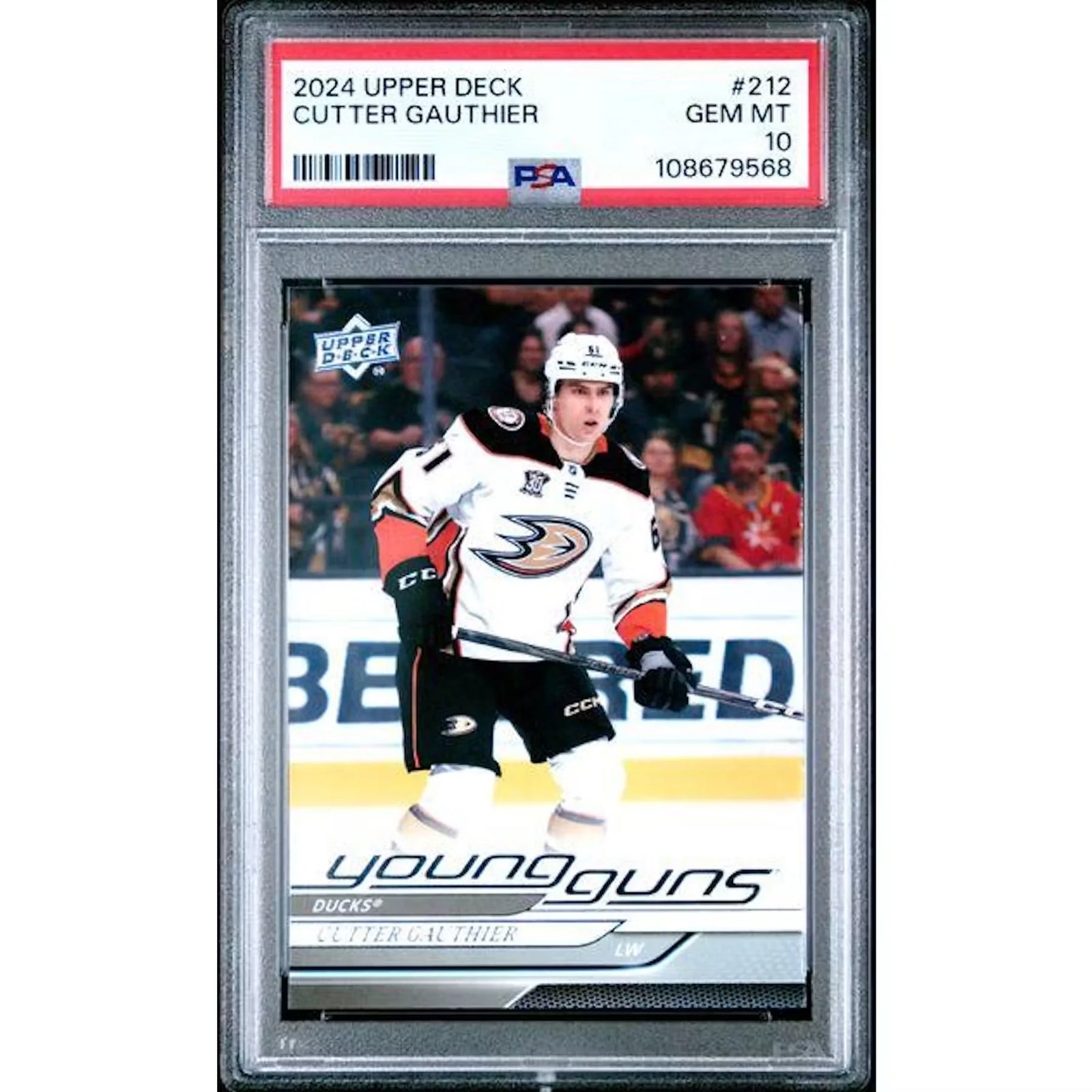 Cutter Gauthier 2024 Upper Deck Young Guns #212 | PSA 10