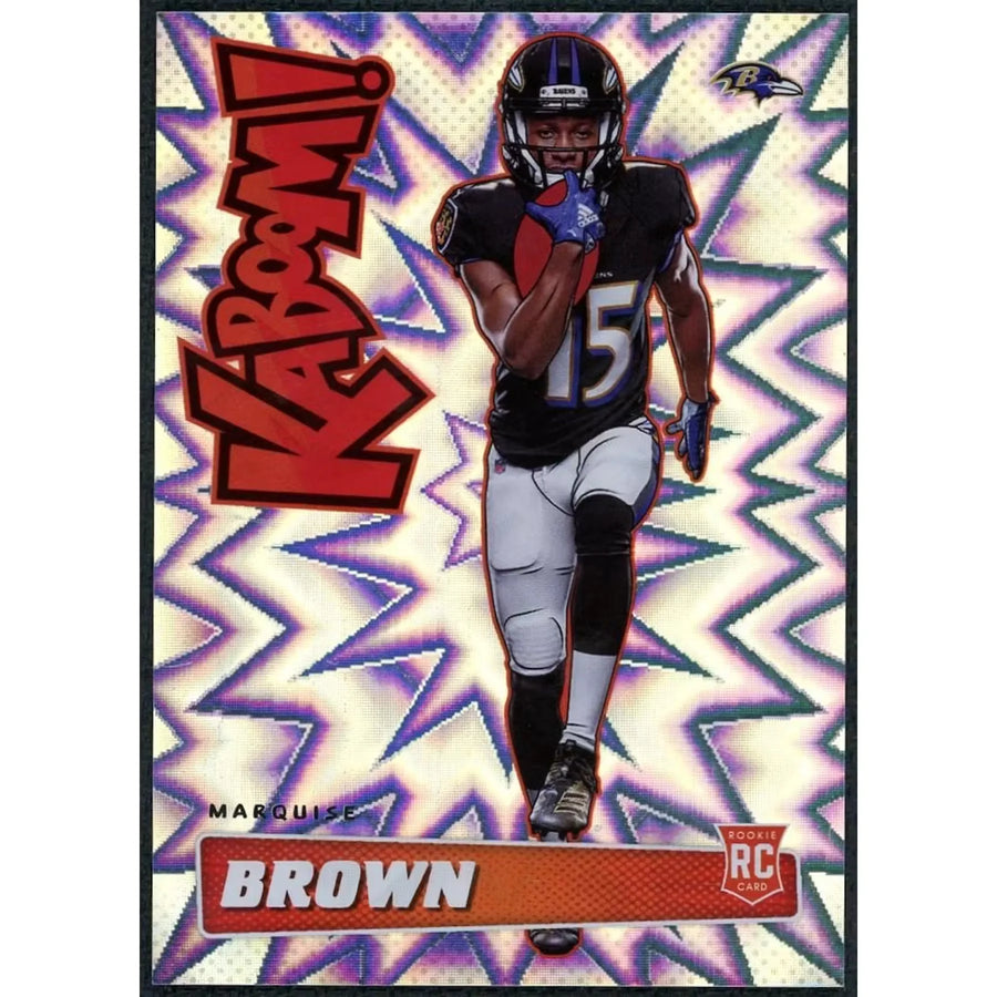 Marquise Brown 2019 Panini Absolute Rookie Kaboom Card