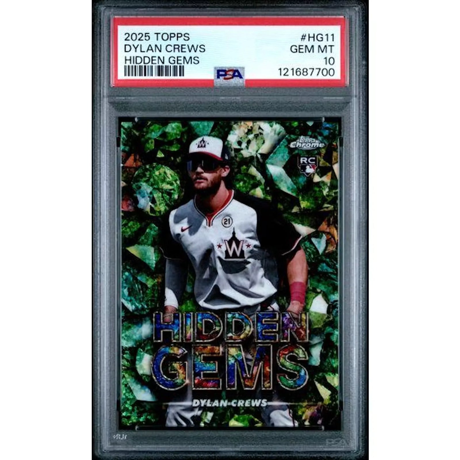 Dylan Crews 2025 Topps Hidden Gems #HG11 | PSA 10