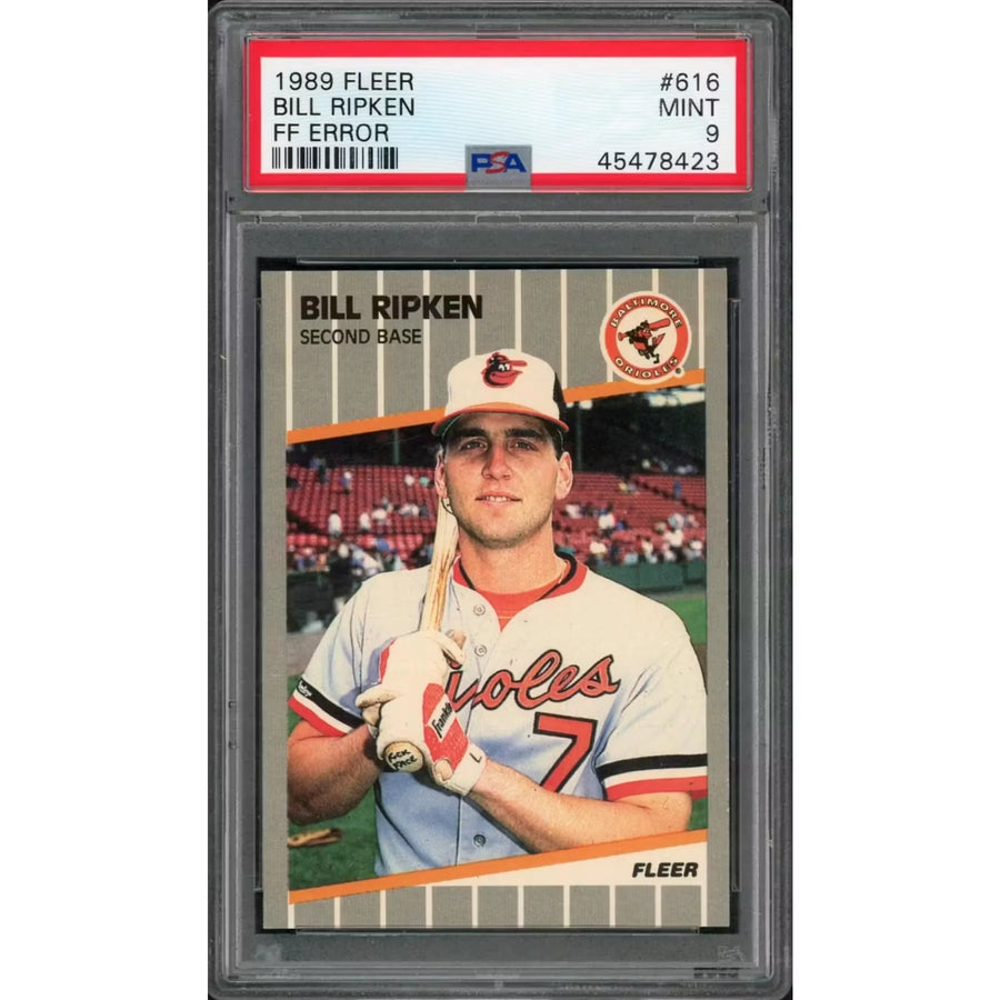 1989 Fleer Bill Ripken FF Error Card #616 | PSA 9