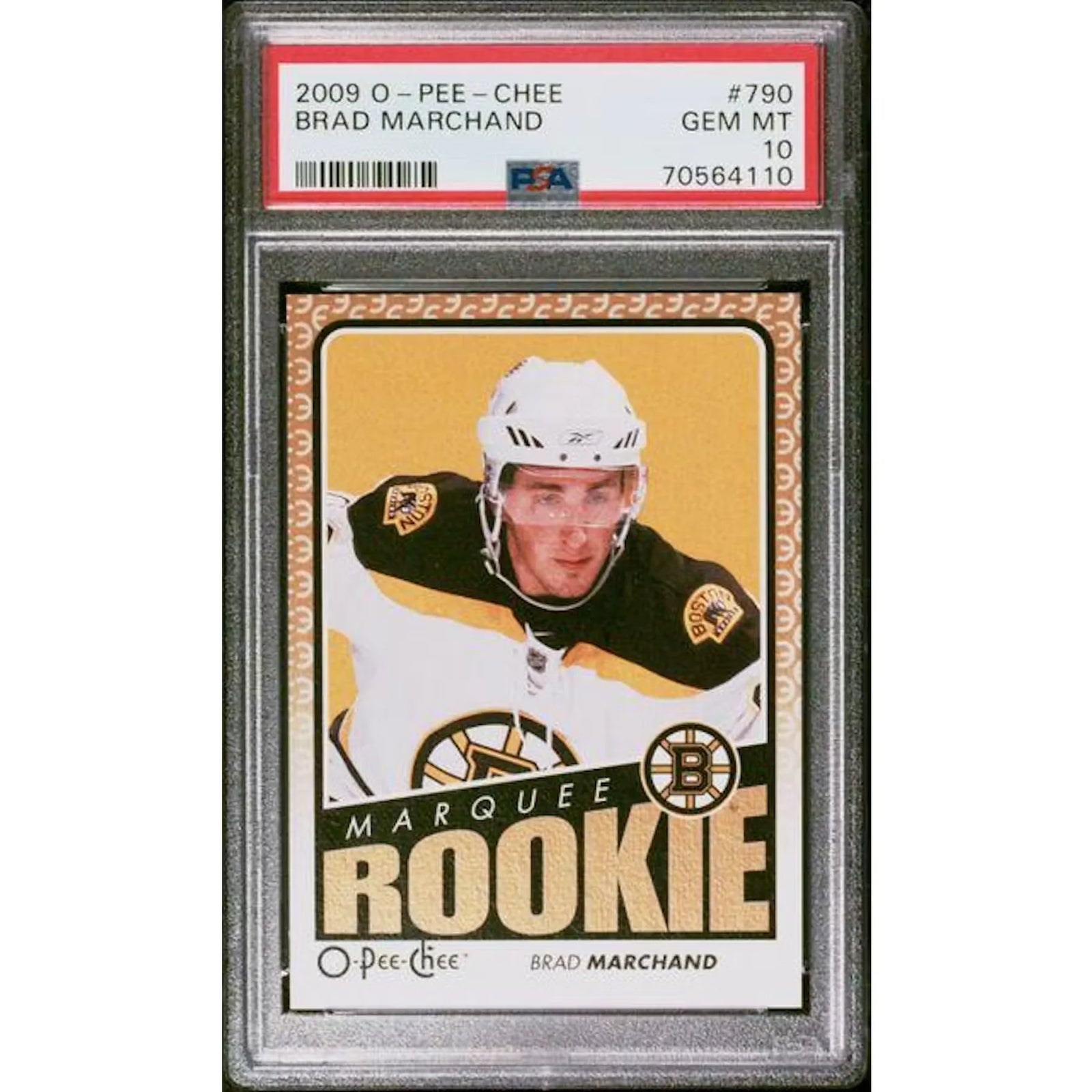 Brad Marchand 2009 O-Pee-Chee Marquee Rookie #790 | PSA 10