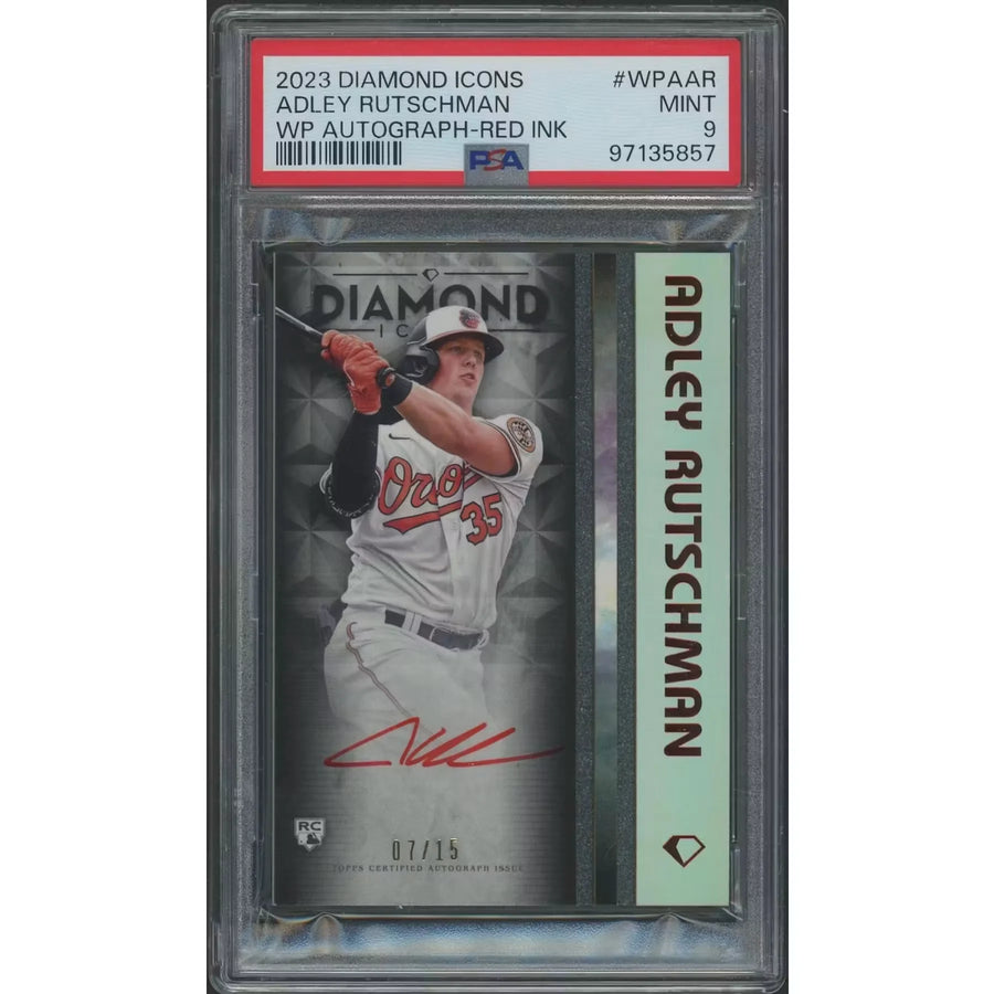 Adley Rutschman Signed 2023 Topps Diamond Icons #07 Card | PSA 9