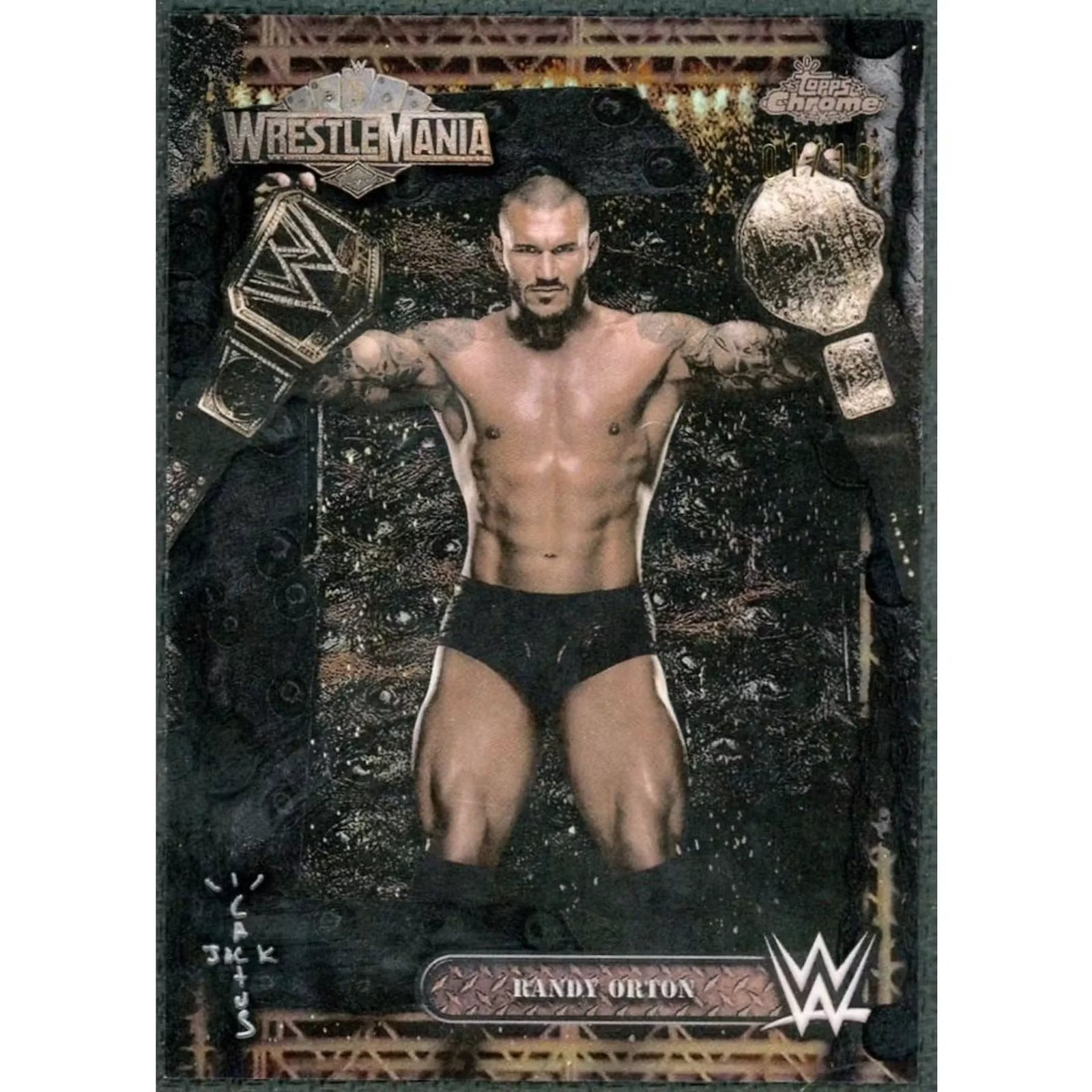 Randy Orton Cactus Jack Card | 2025 Topps Chrome Wrestlemania