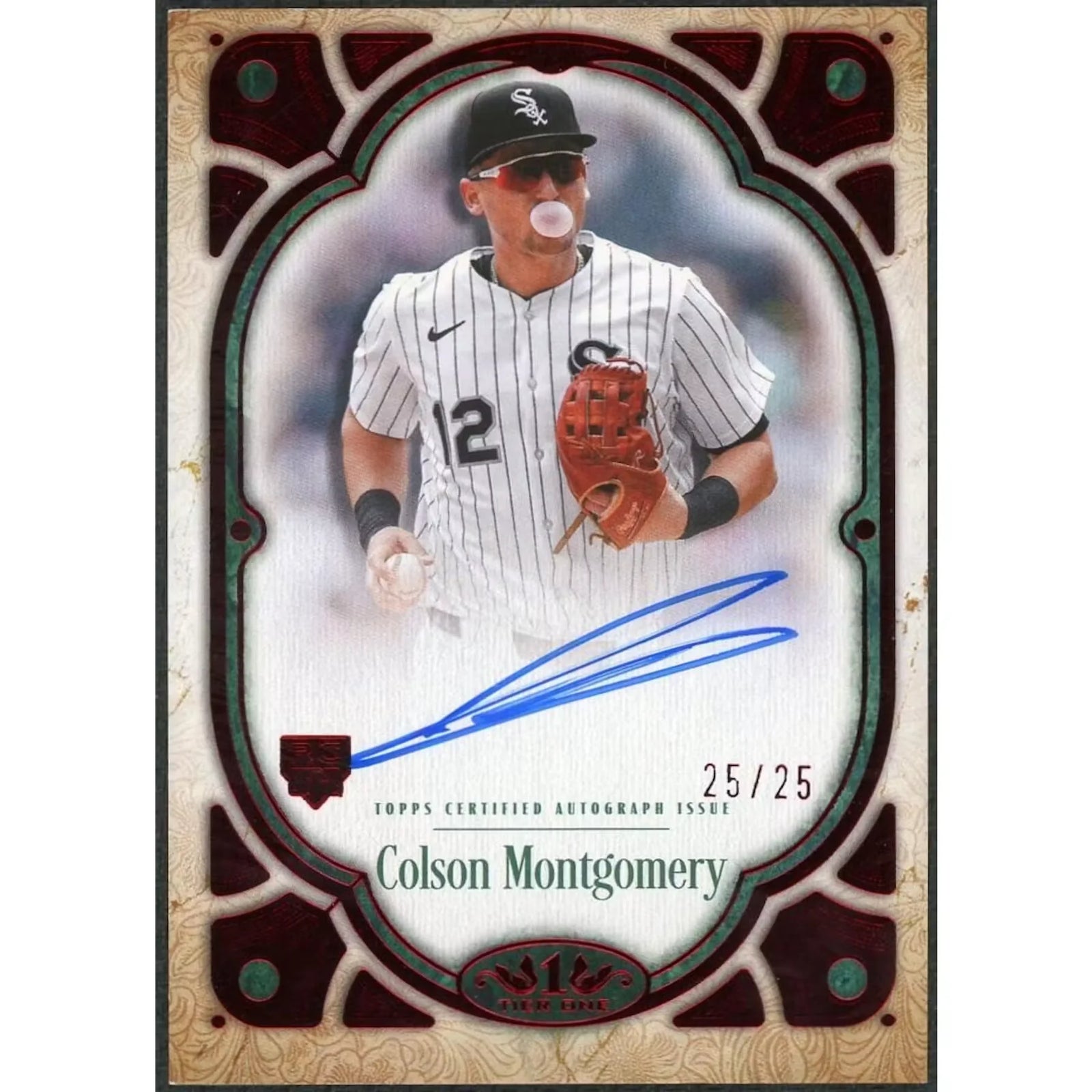 Colson Montgomery Signed 2026 Topps Tier One Rookie Card | Red Parallel/25