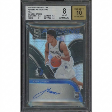 Josh Green 2020-21 Panini Spectra Asia Rookie Auto | BGS 8 NM-MT #8/8