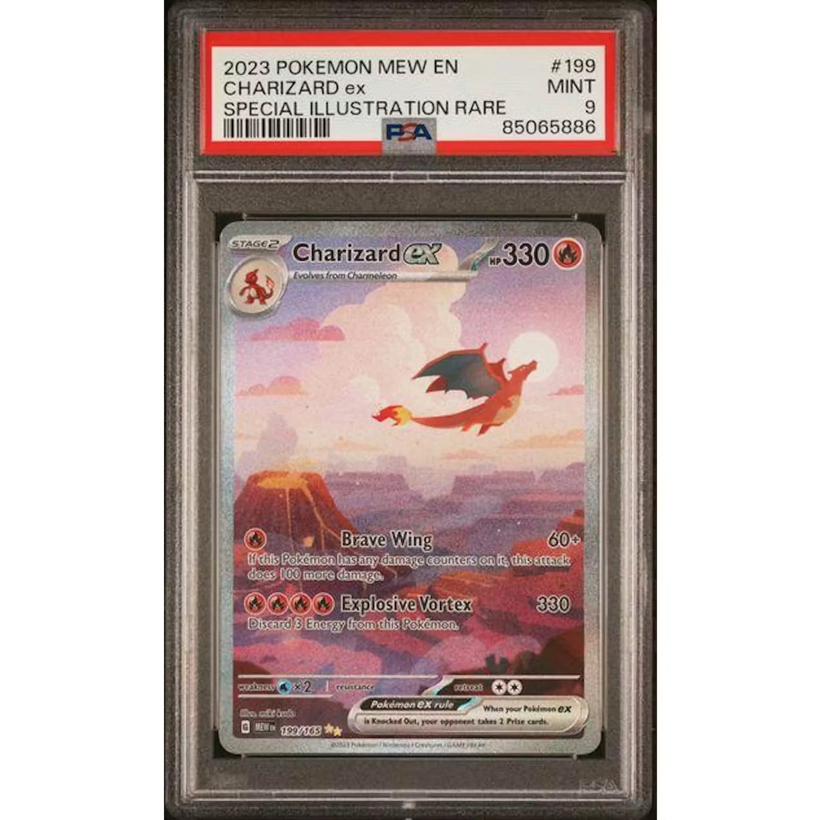2023 Pokemon 151 Charizard EX Special Illustration Rare #199 | PSA 9