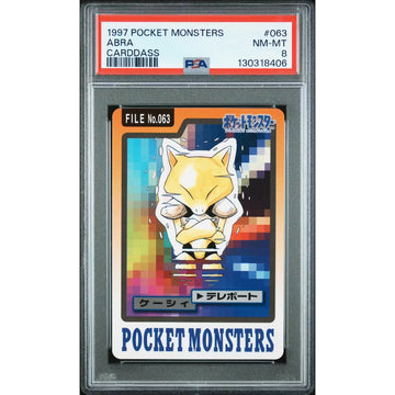 Pokemon 1997 Bandai CardDass Abra 063 | PSA 8