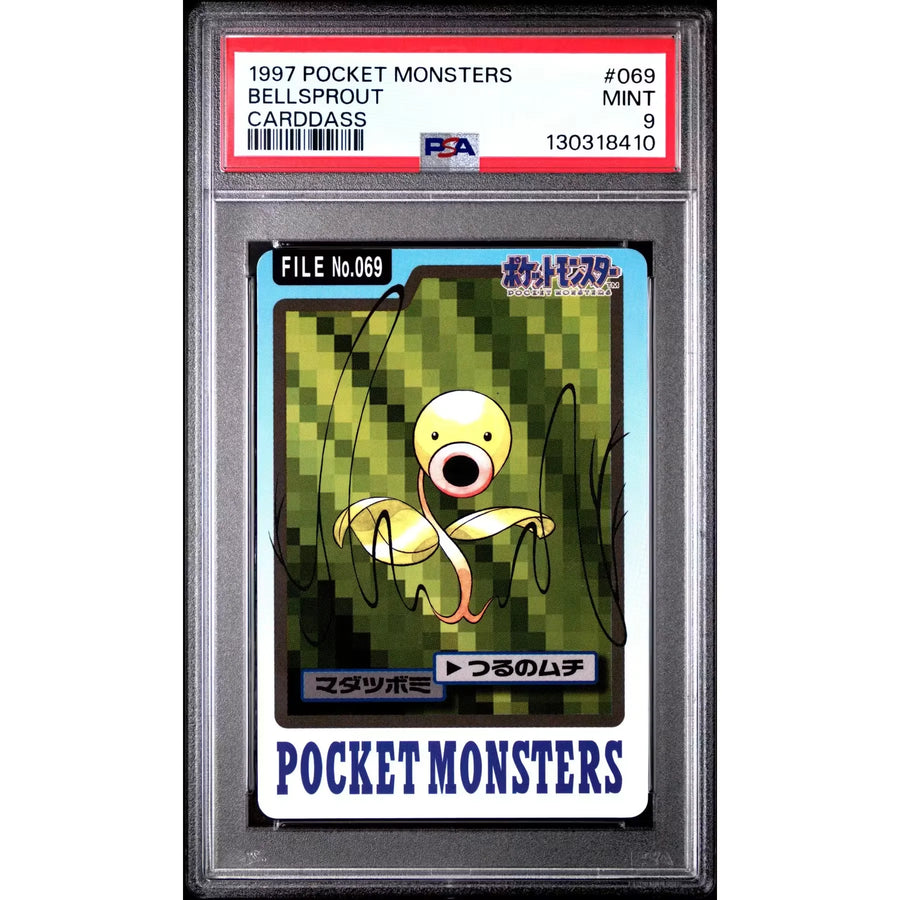 Pokemon 1997 Bandai CardDass Bellsprout 069 | PSA 9