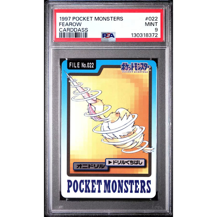 Pokemon Fearow 1997 Bandai CardDass 022 | PSA 9