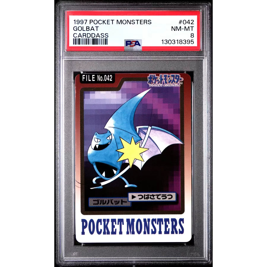 Pokemon 1997 Bandai CardDass Golbat 042 | PSA 8