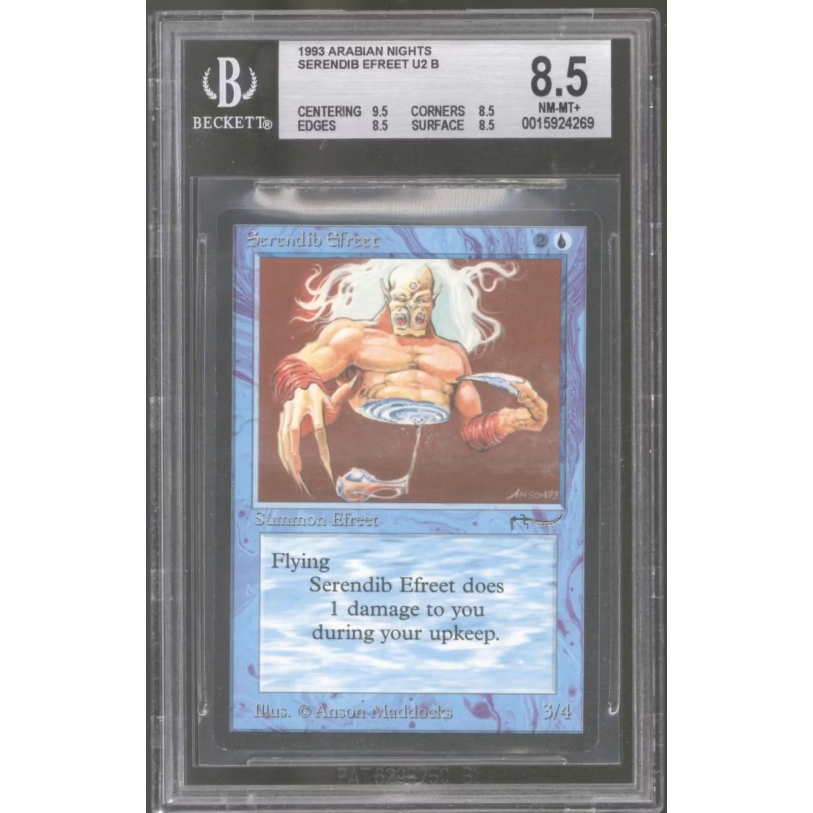 Serendib Efreet Magic the Gathering Arabian Nights | BGS 8.5