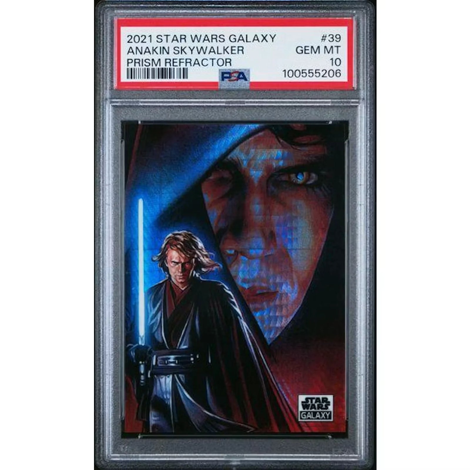2021 Topps Star Wars Galaxy Anakin Skywalker Prism Refractor | PSA 10