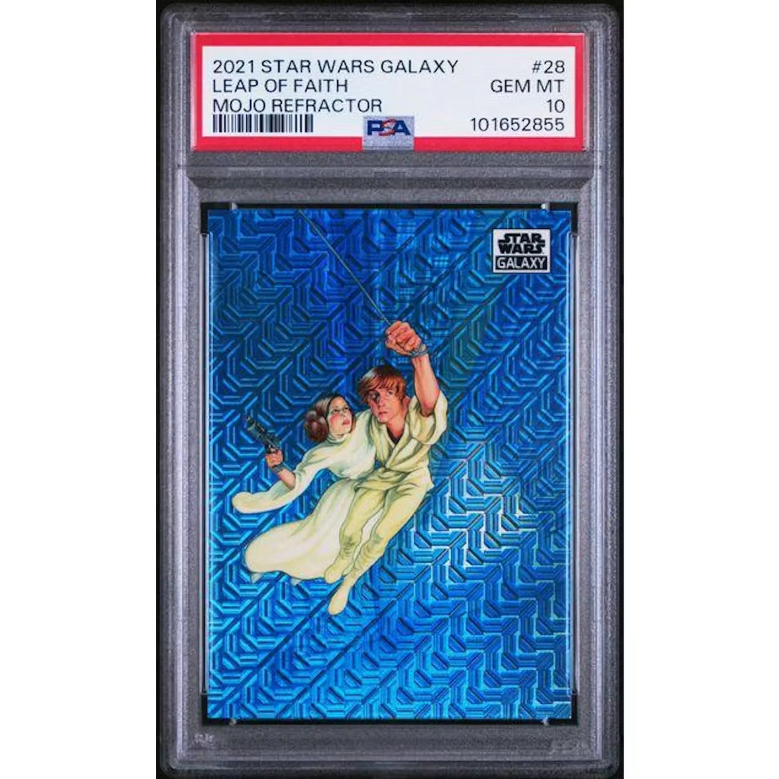 2021 Topps Star Wars Galaxy Leap of Faith Mojo Refractor | PSA 10