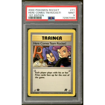 Pokemon Team Rocket Here Comes Team Rocket 71/82 | PSA 9
