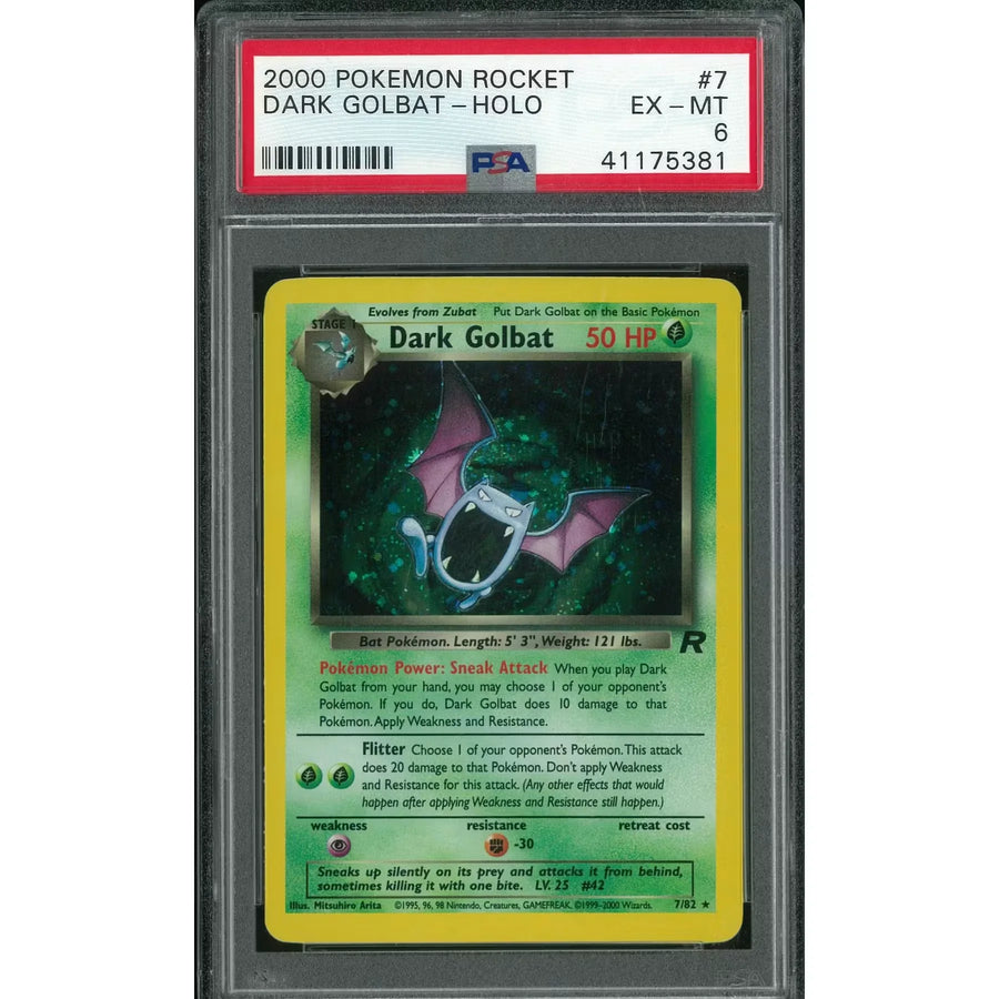 Pokemon Team Rocket Dark Golbat 7/82 | PSA 6