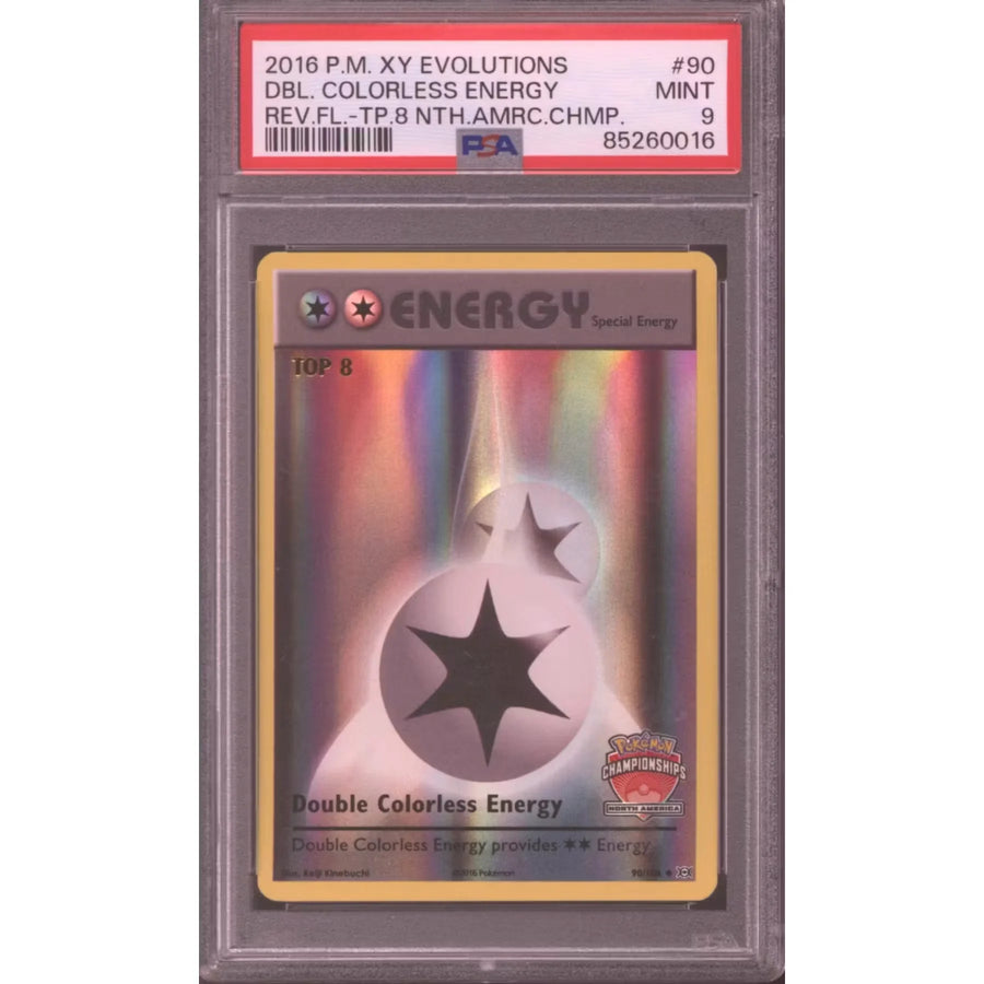 Pokemon North America Championships Top 8 Double Colorless Energy 90/108 | PSA 9