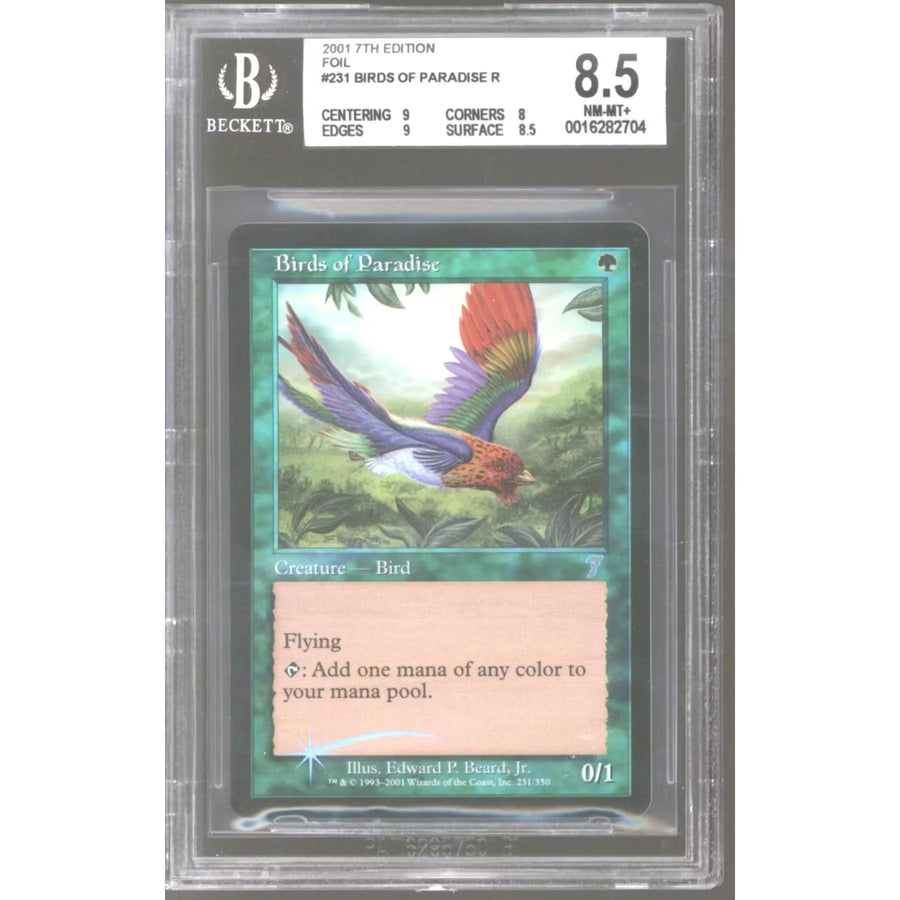 Magic the Gathering Birds of Paradise 7th Edition Foil | BGS 8.5