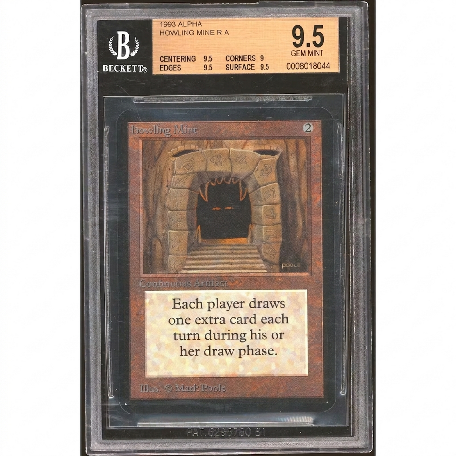 Howling Mine Magic the Gathering Alpha | BGS 9.5 Gem Mint