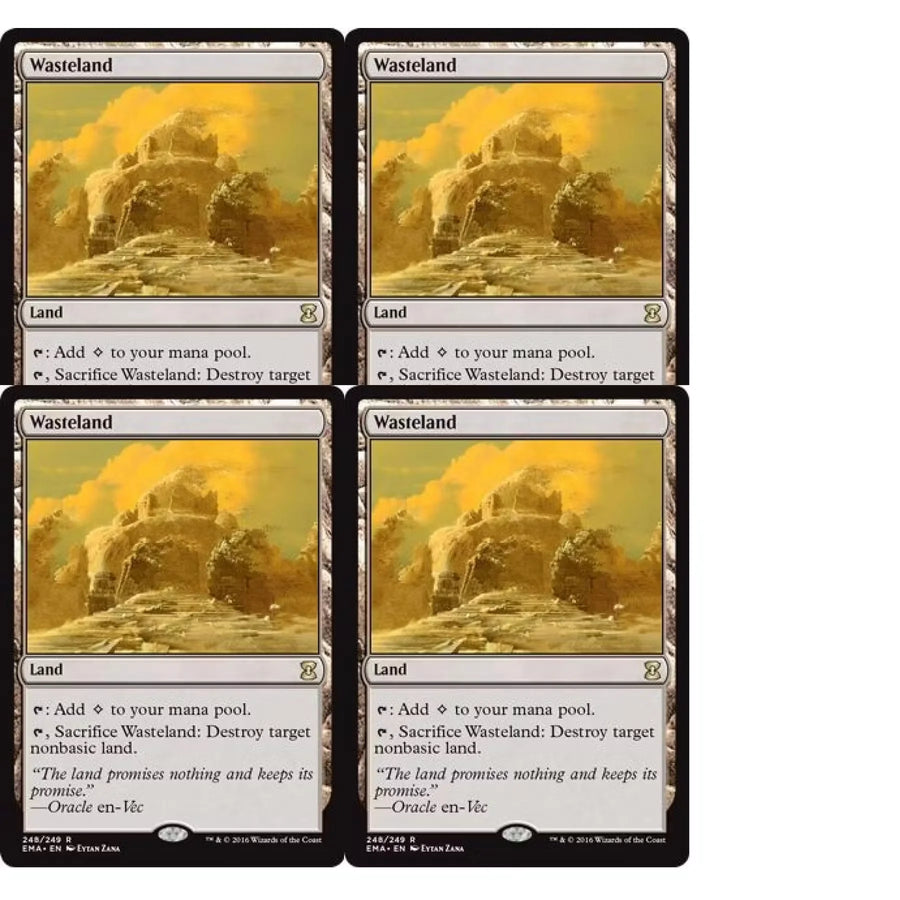Magic the Gathering Wasteland Playset | Eternal Masters Near Mint