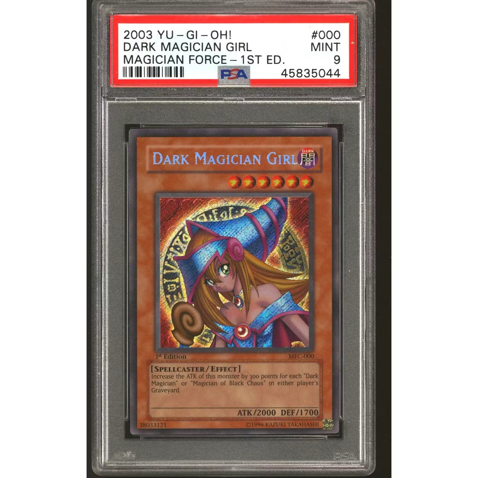 Dark Magician Girl 1st Edition PSA 9 | Yu-Gi-Oh Magician's Force