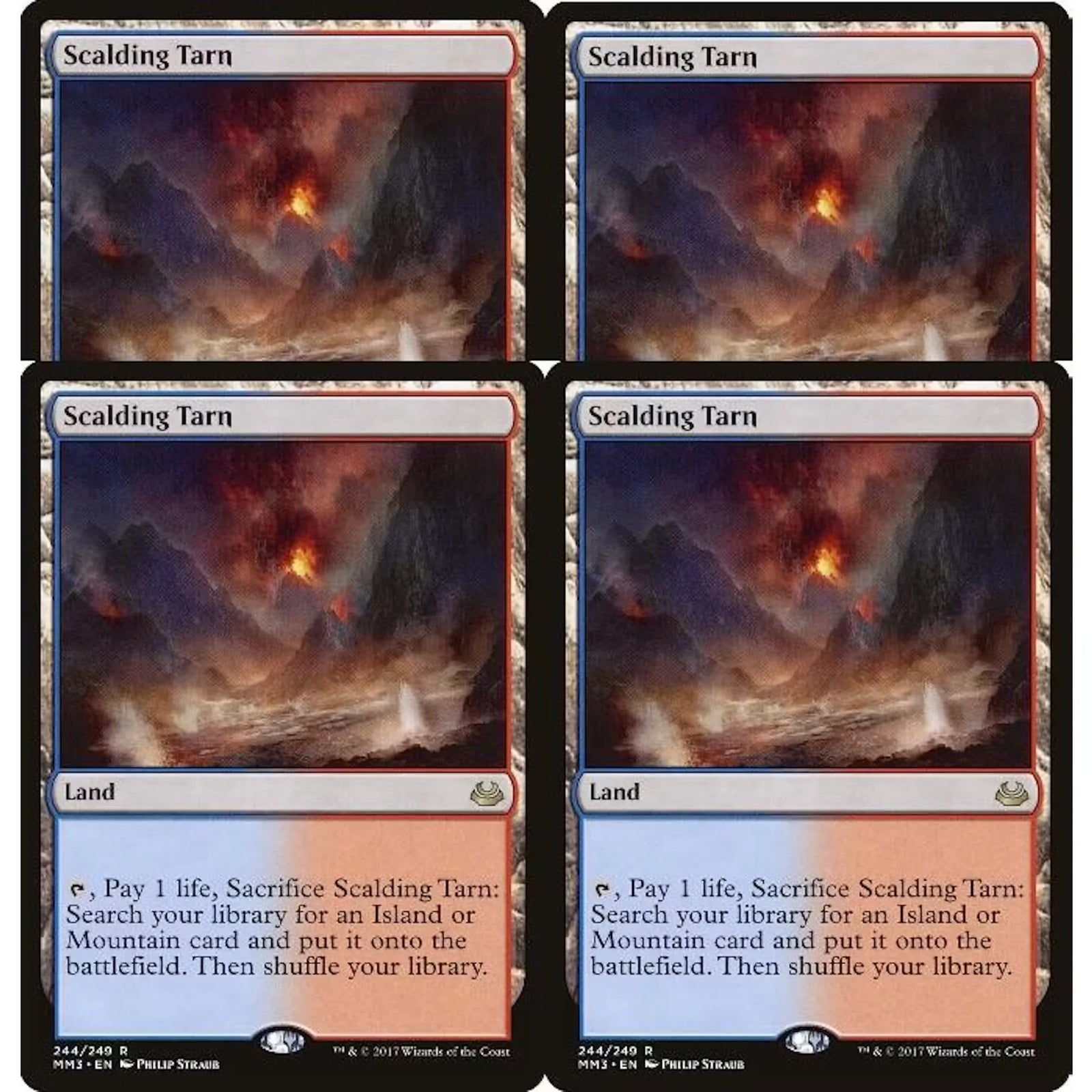 Scalding Tarn Playset 4x | Modern Masters 2017 Near Mint