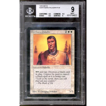 Magic the Gathering Beta Northern Paladin | BGS 9 Graded