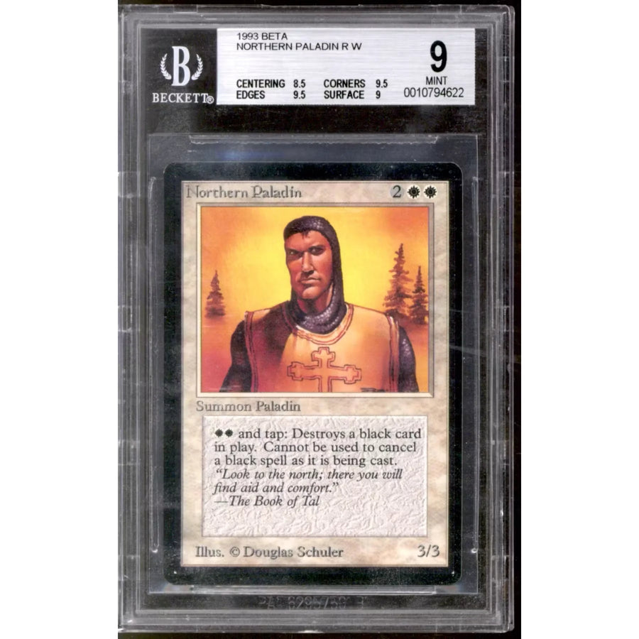 Magic the Gathering Beta Northern Paladin | BGS 9 Graded