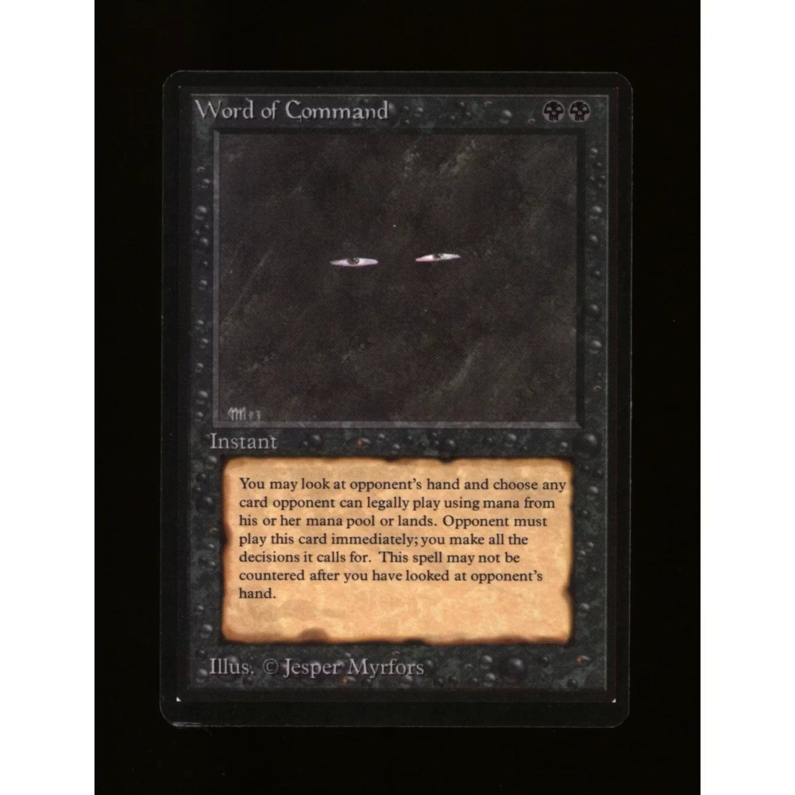 Magic the Gathering Beta Word of Command | Rare Near Mint