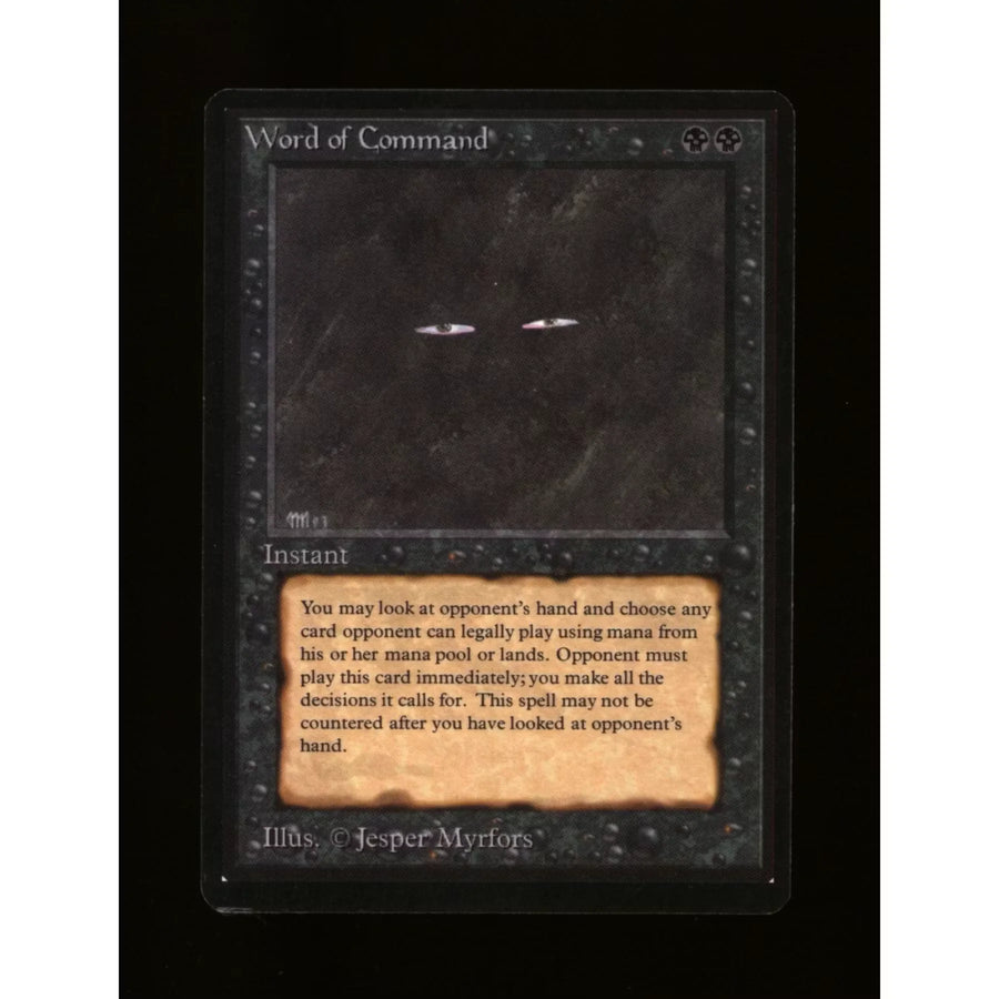 Magic the Gathering Beta Word of Command | Rare Near Mint