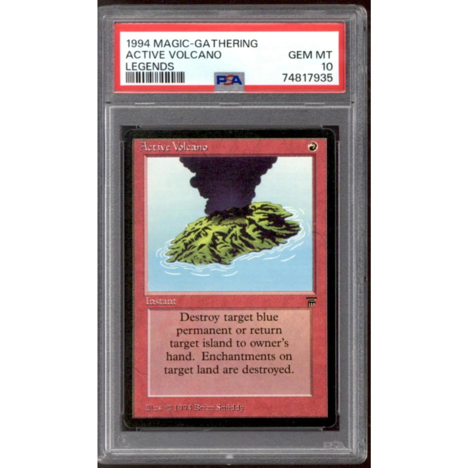 Active Volcano Magic the Gathering Legends | PSA 10 Gem Mint